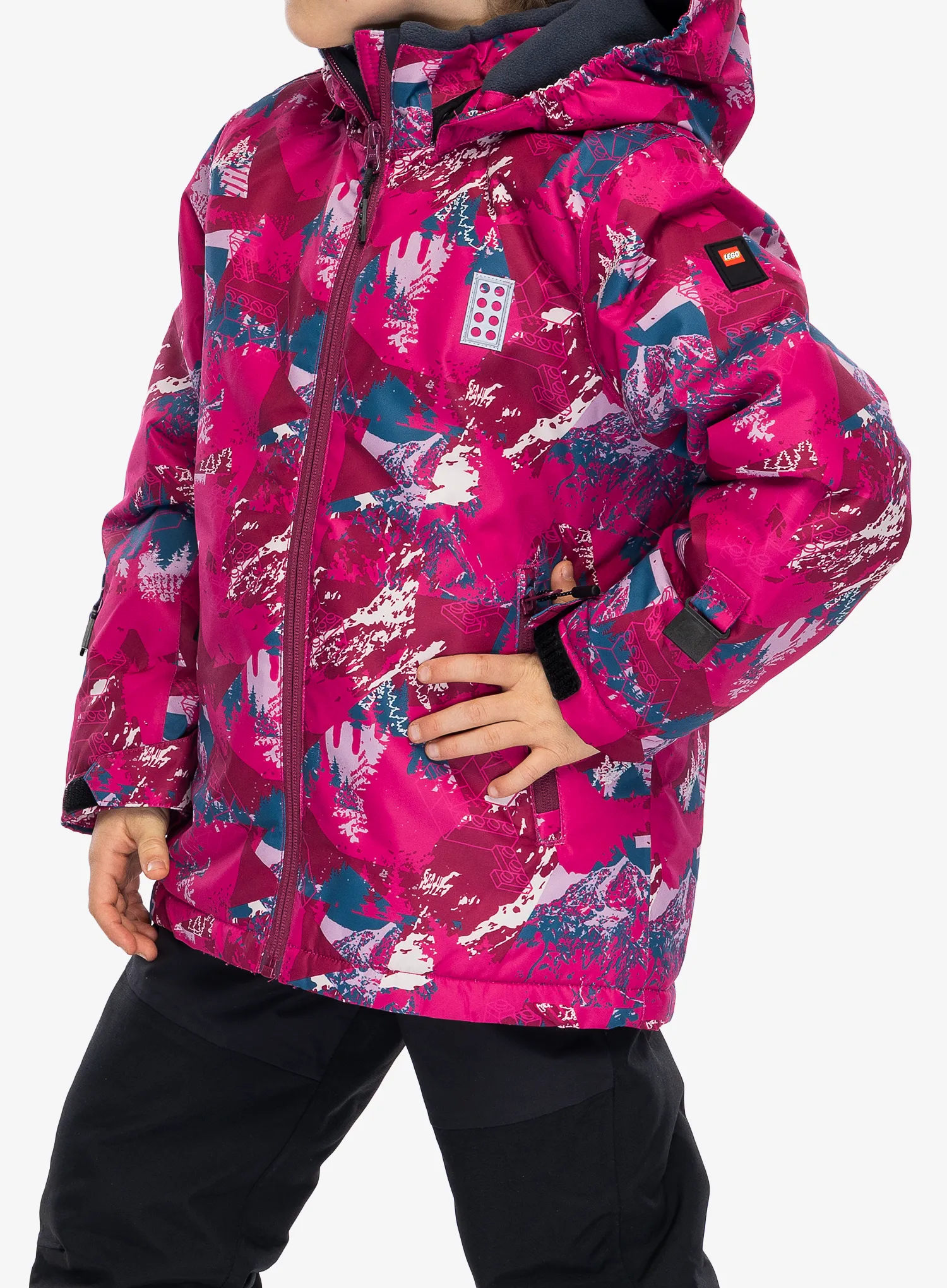 Otroška jakna LEGO Jad 710 - dark pink