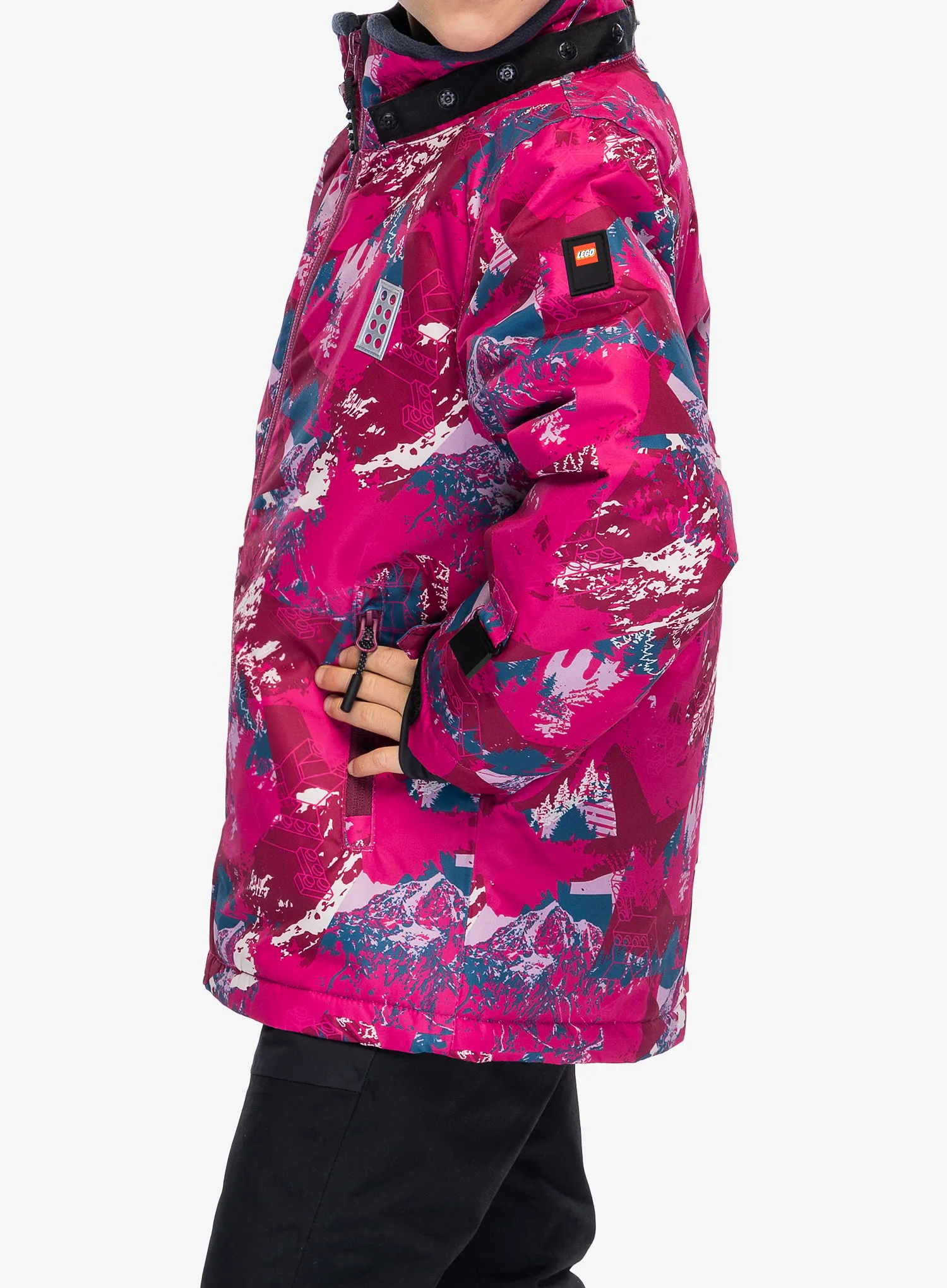 Otroška jakna LEGO Jad 710 - dark pink
