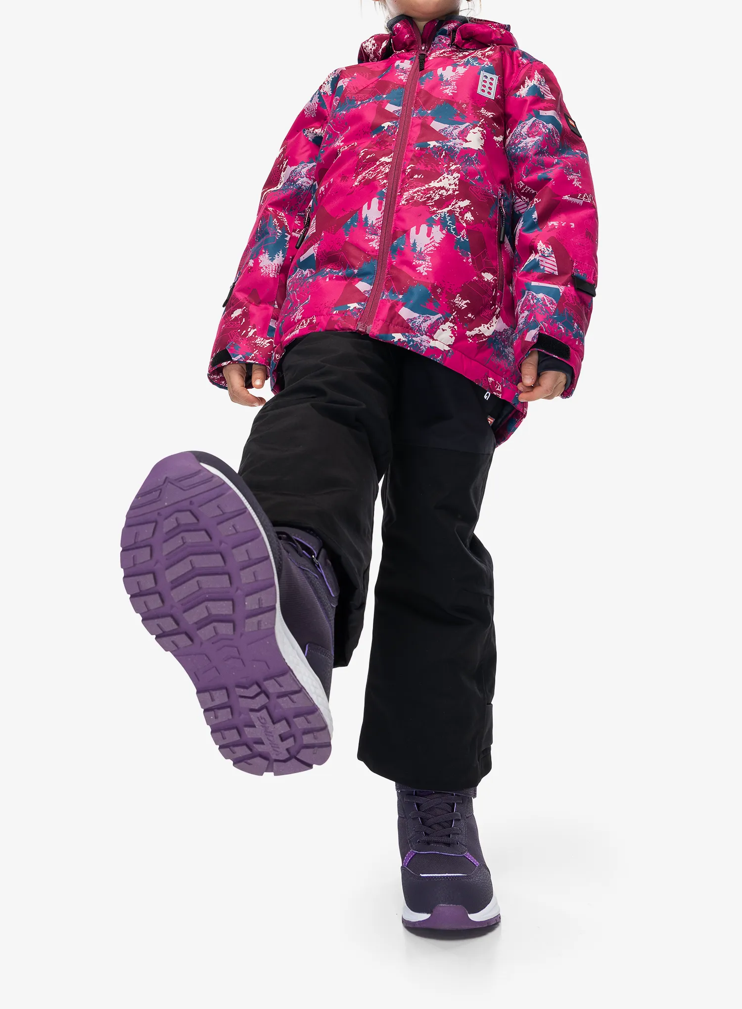 Otroška jakna LEGO Jad 710 - dark pink