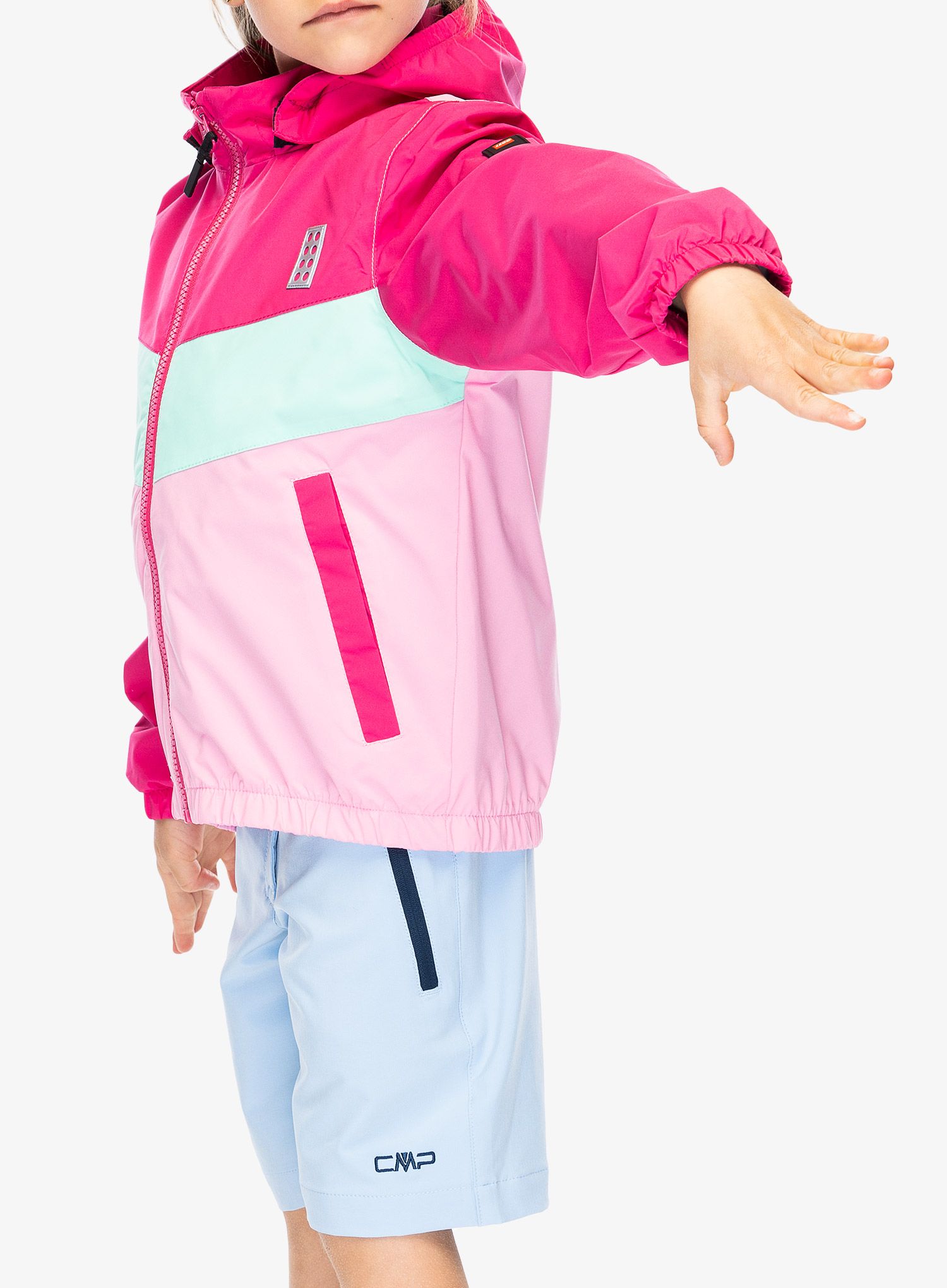 Otroška jakna LEGO LW Jad 207 - dark pink