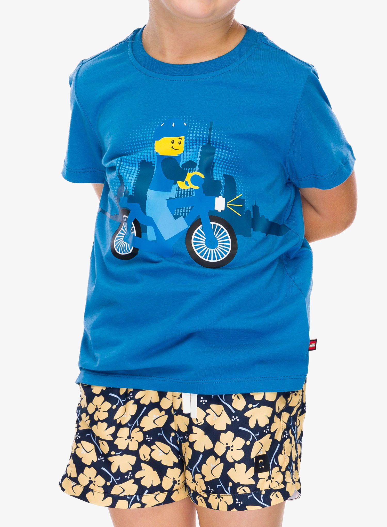 Otroška majica LEGO LW Tano 210 - middle blue