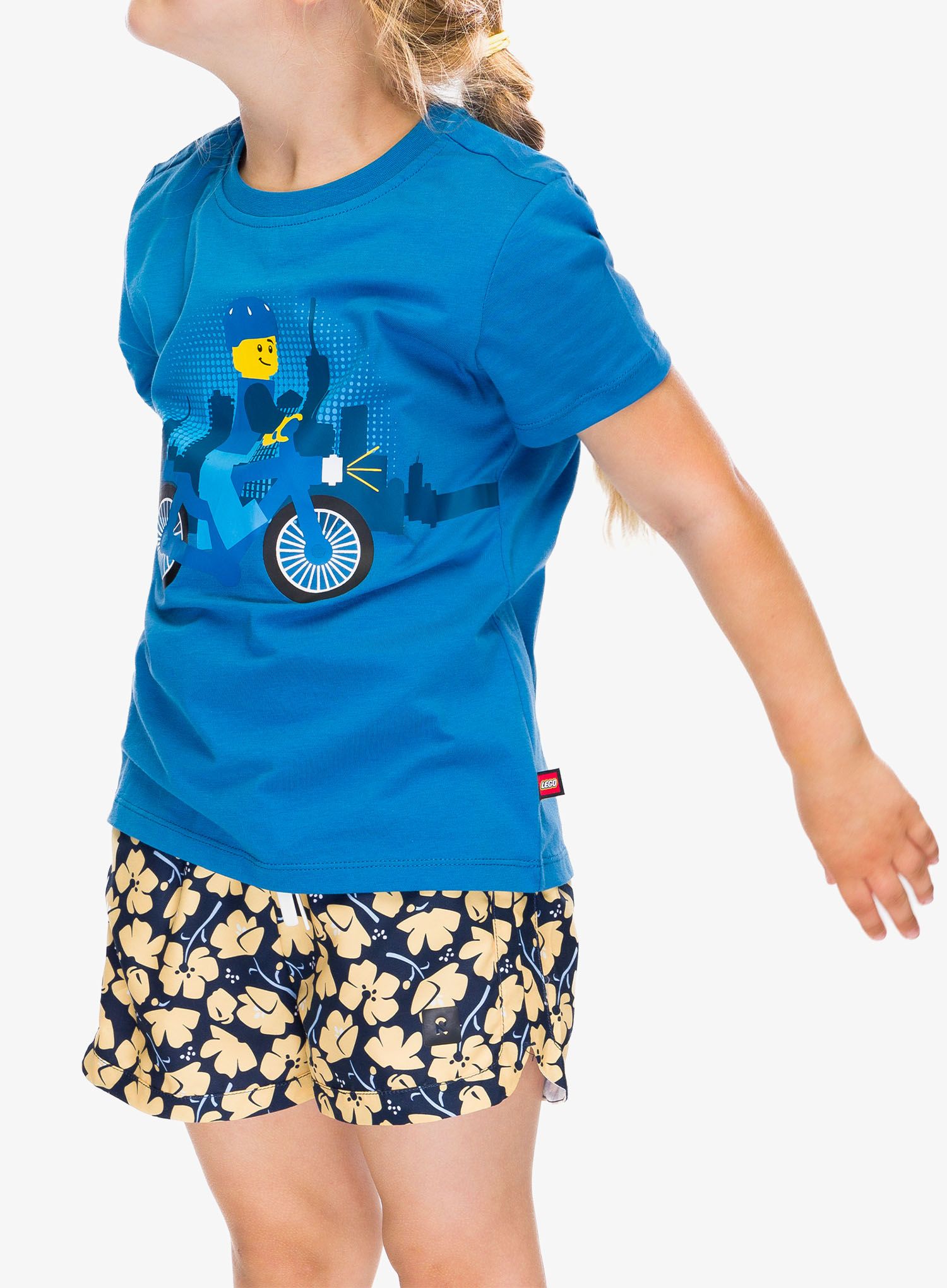 Otroška majica LEGO LW Tano 210 - middle blue