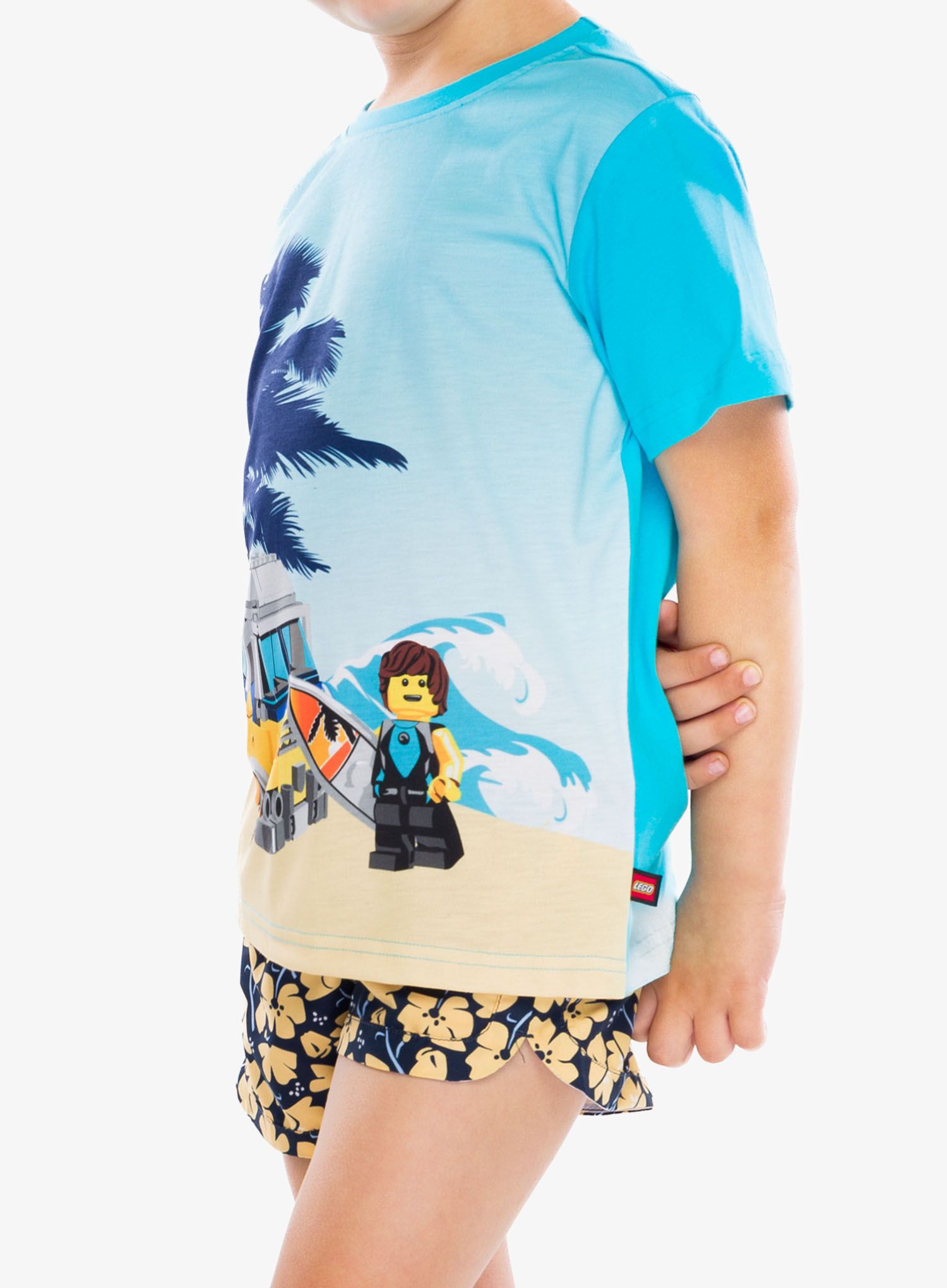 Otroška majica LEGO LW Tano 309 - bright blue