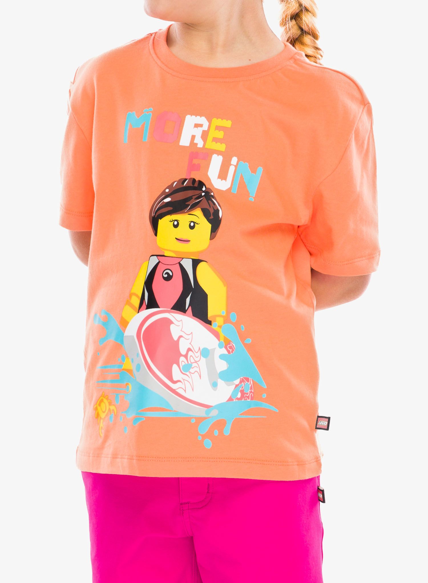 Otroška majica LEGO LW Tano 317 - peach orange