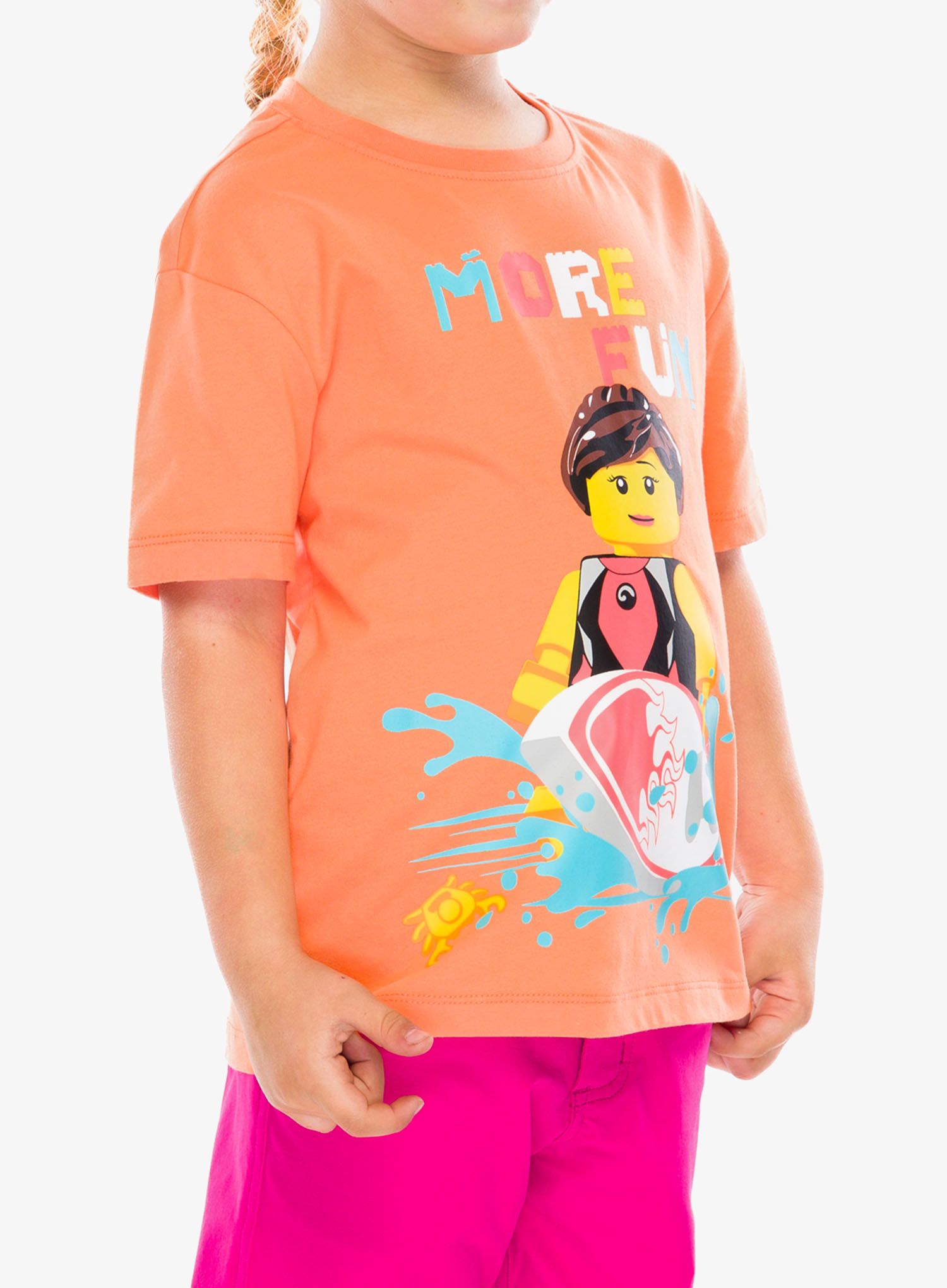 Otroška majica LEGO LW Tano 317 - peach orange