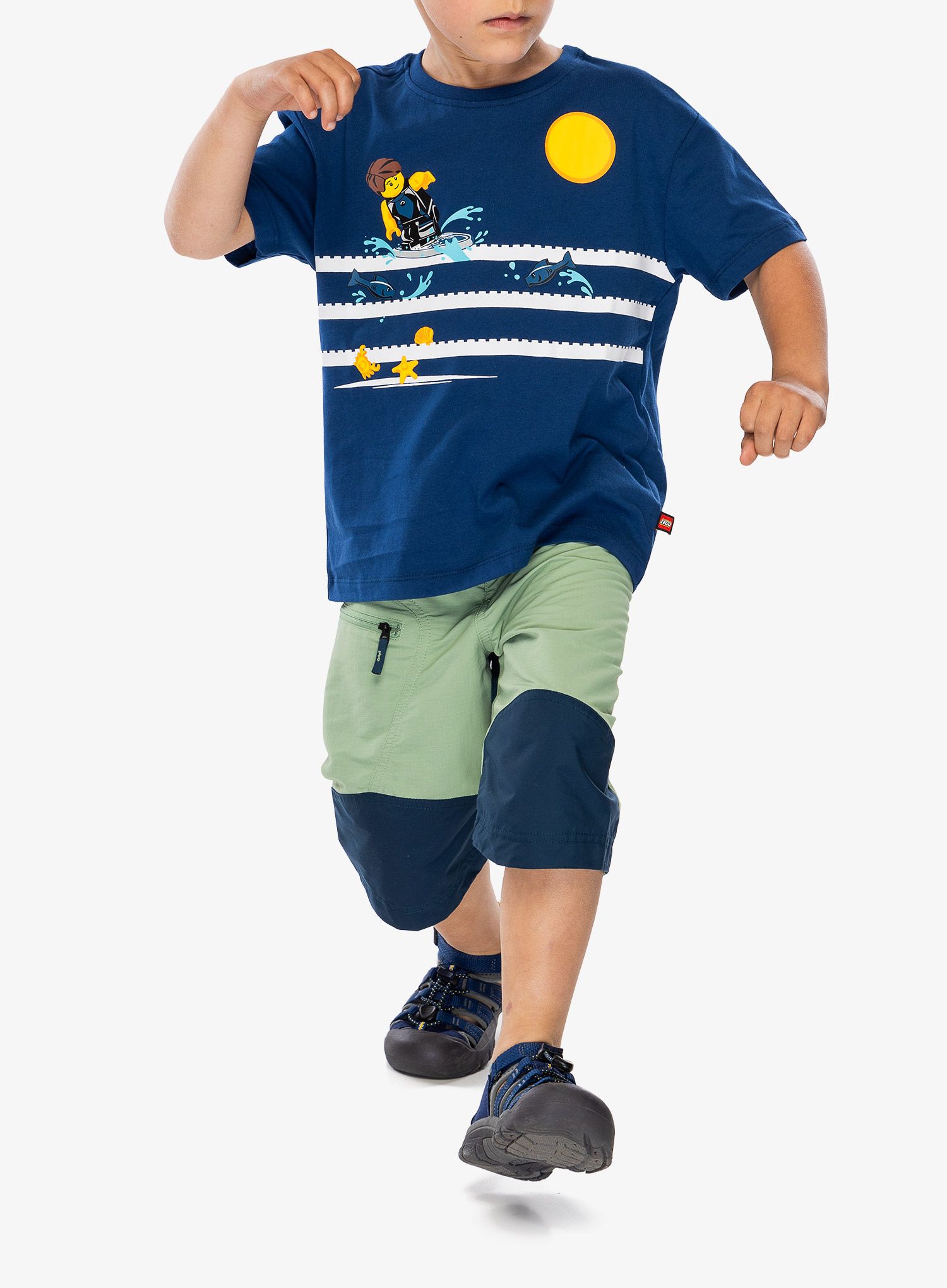 Otroška majica LEGO LW Tano 318 - dark blue