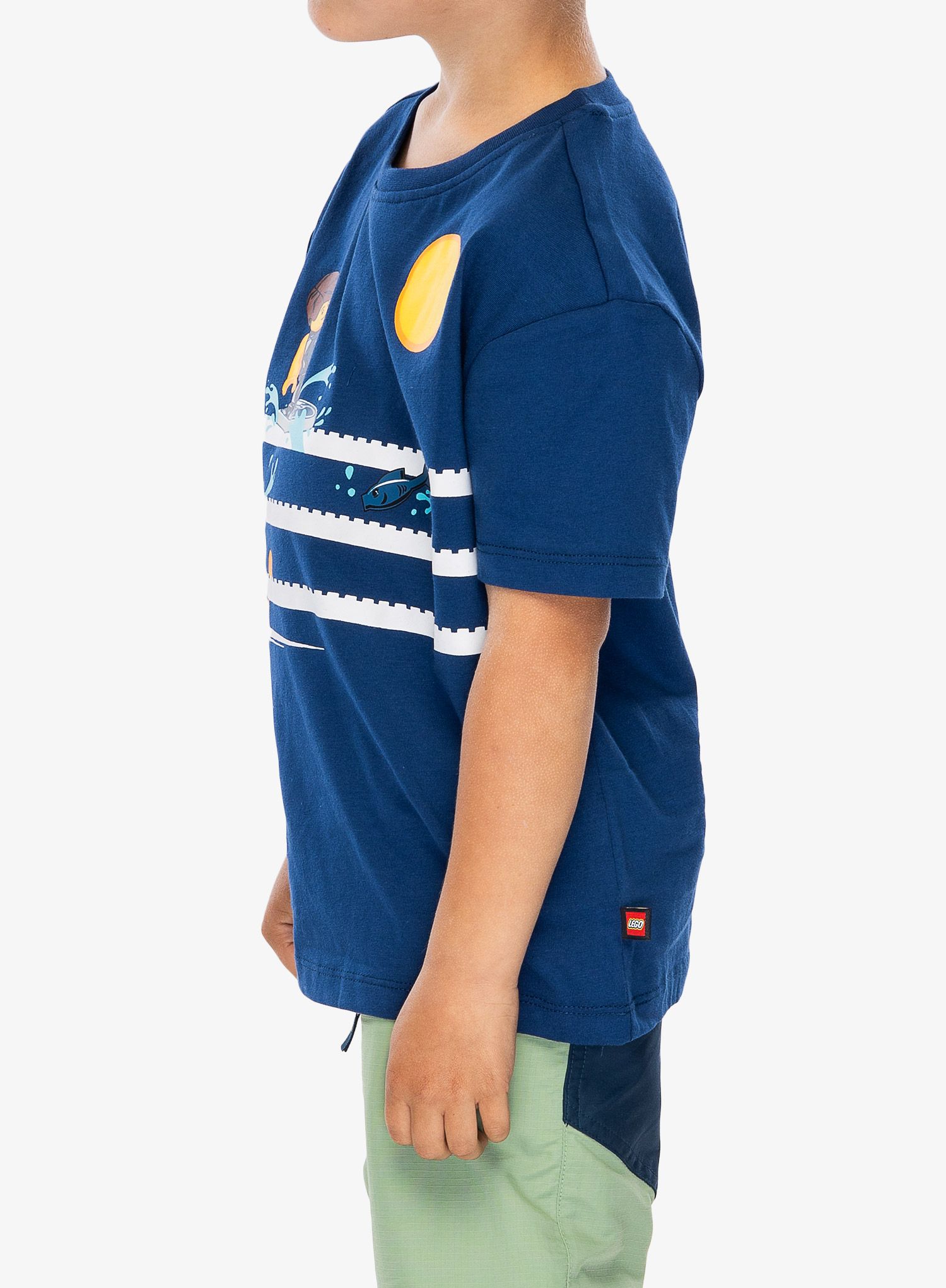 Otroška majica LEGO LW Tano 318 - dark blue