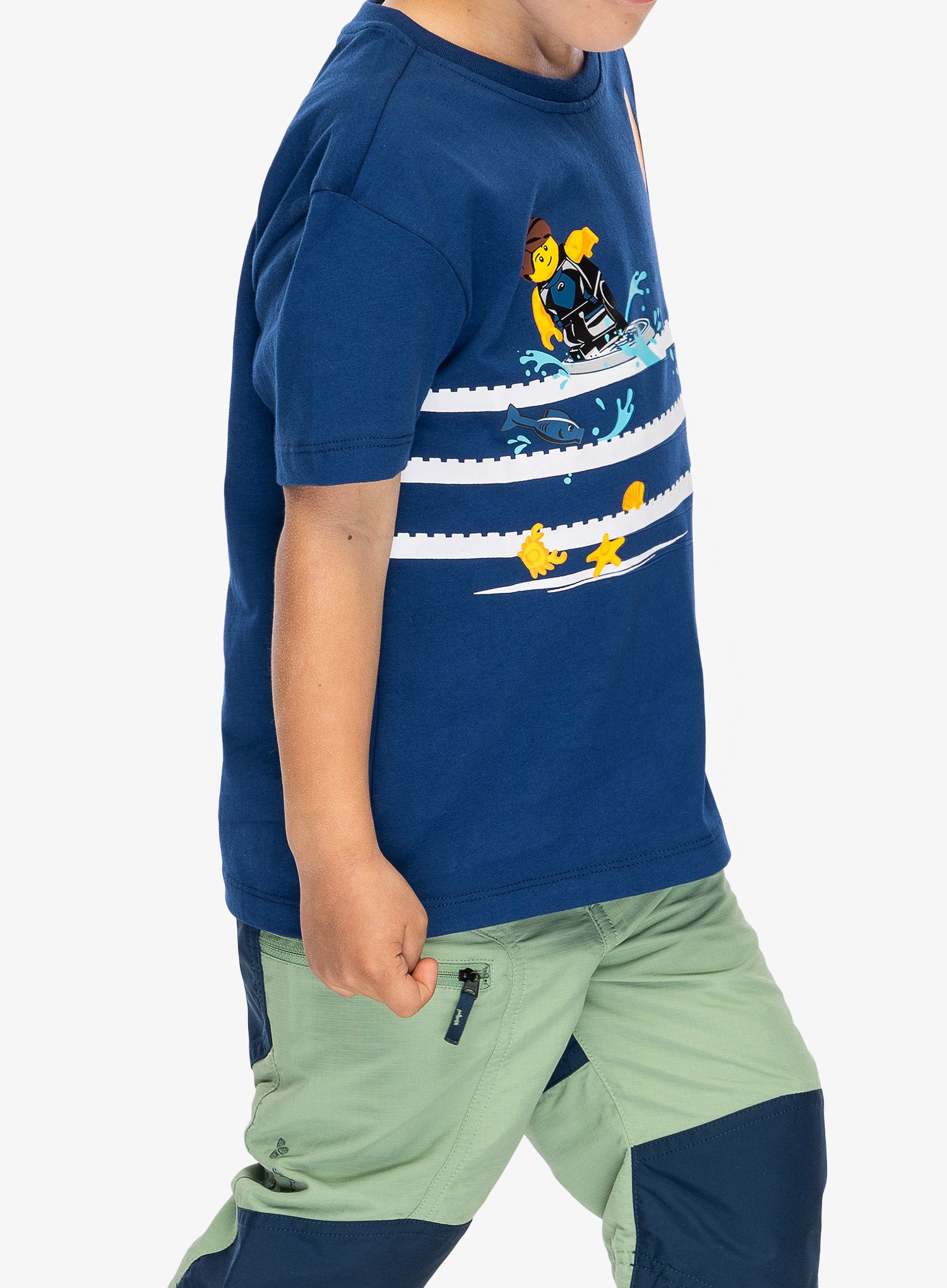 Otroška majica LEGO LW Tano 318 - dark blue