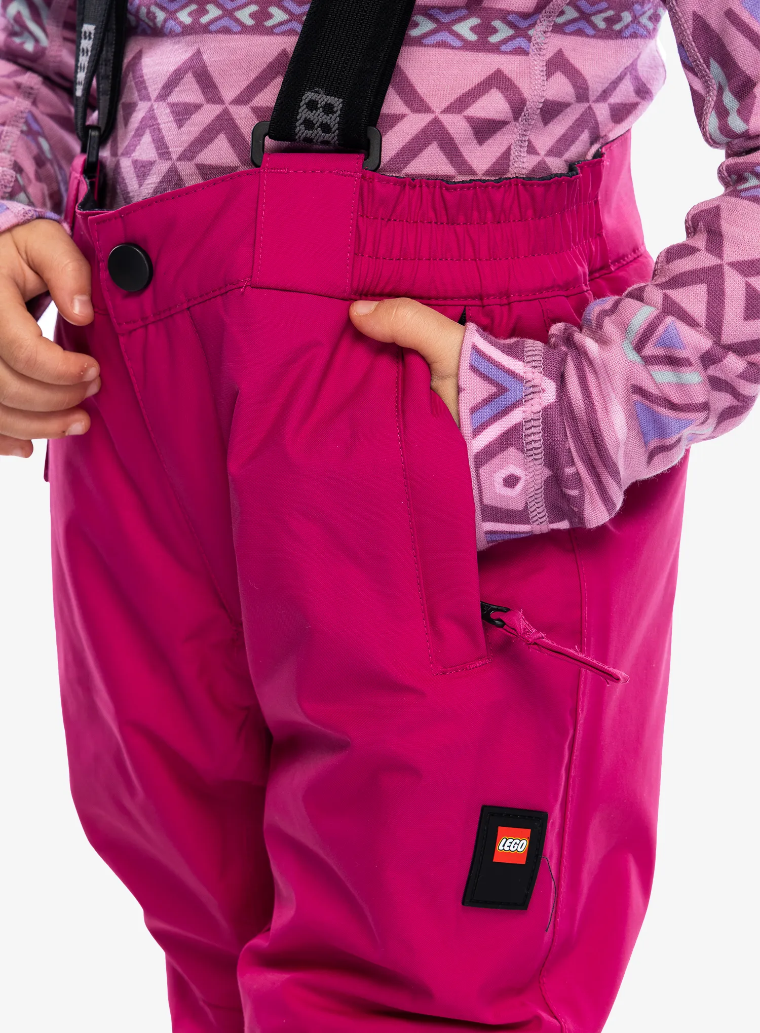 Smučarske hlače LEGO Powai 708 - dark pink