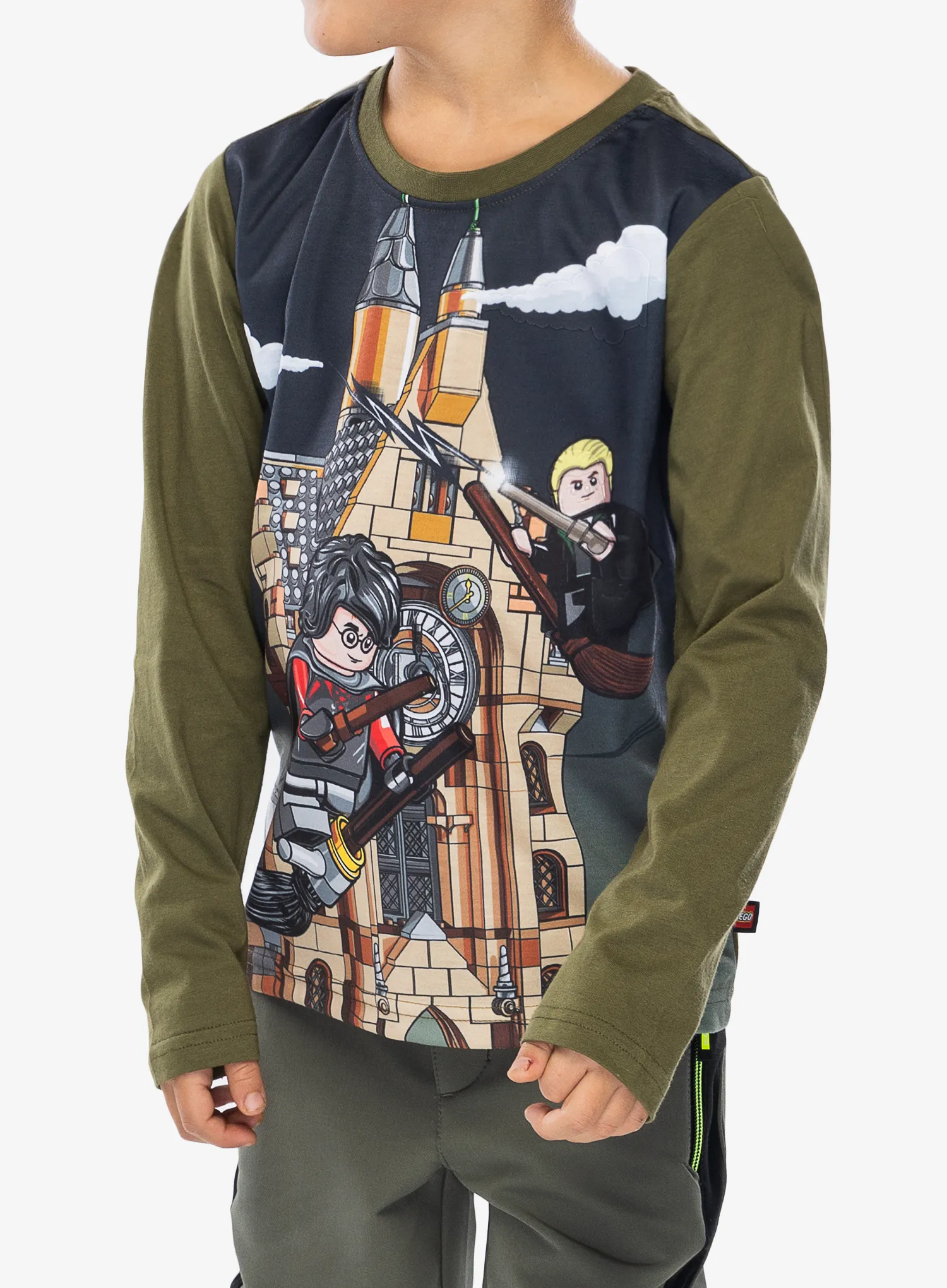 Otroška jopica LEGO Tano 706 - dark khaki