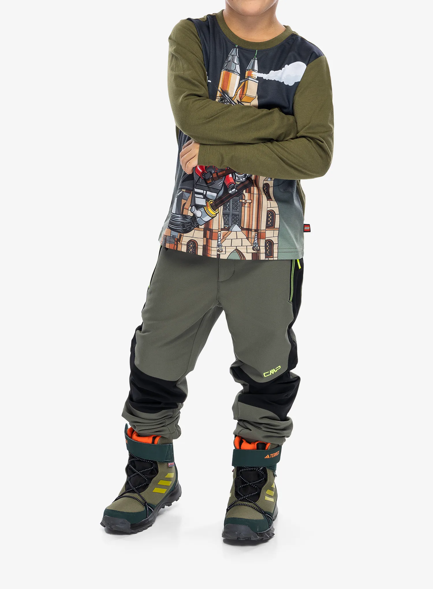 Otroška jopica LEGO Tano 706 - dark khaki