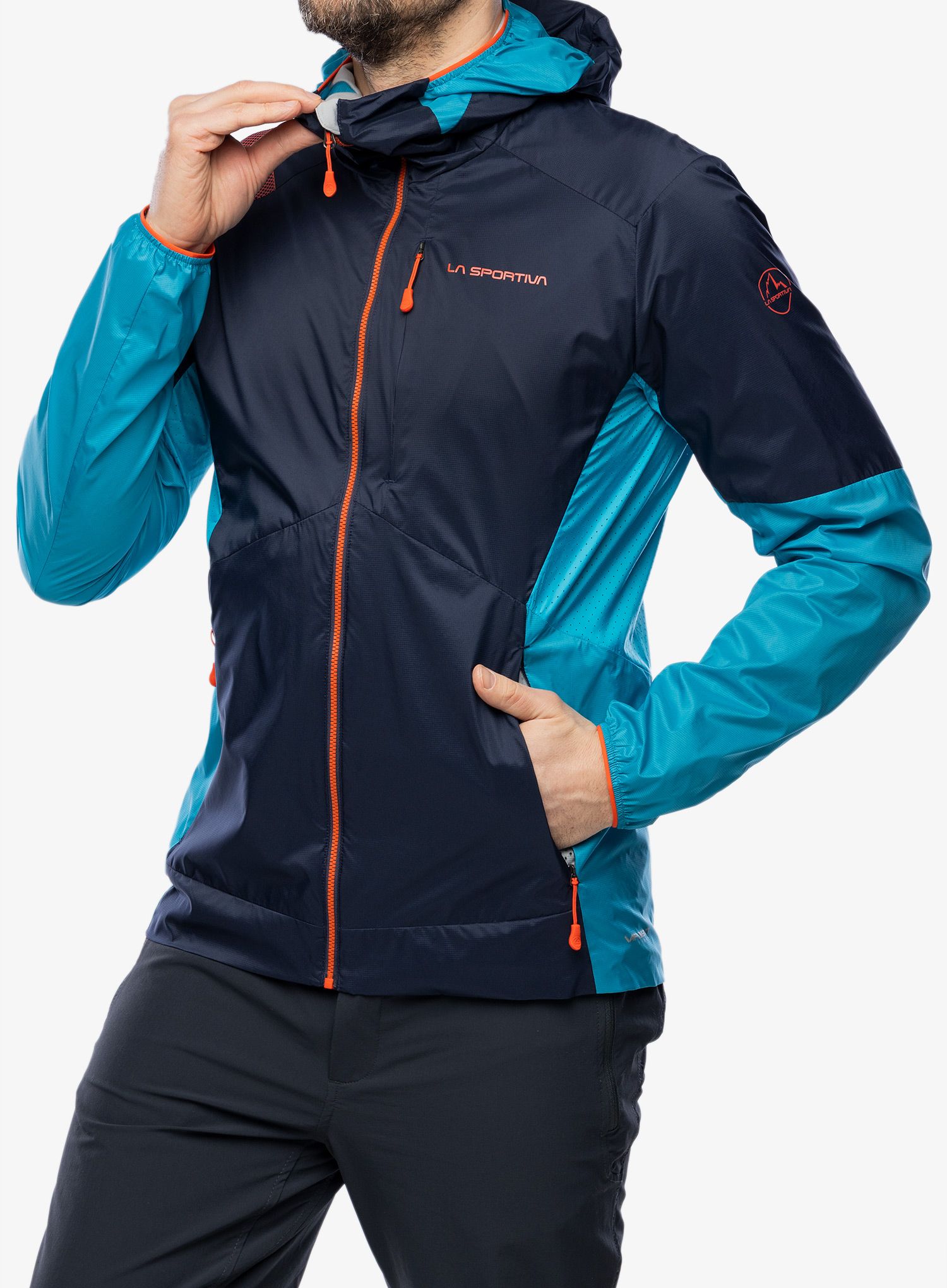 Jakna La Sportiva Across Lite Jacket - deep sea/tropic blue