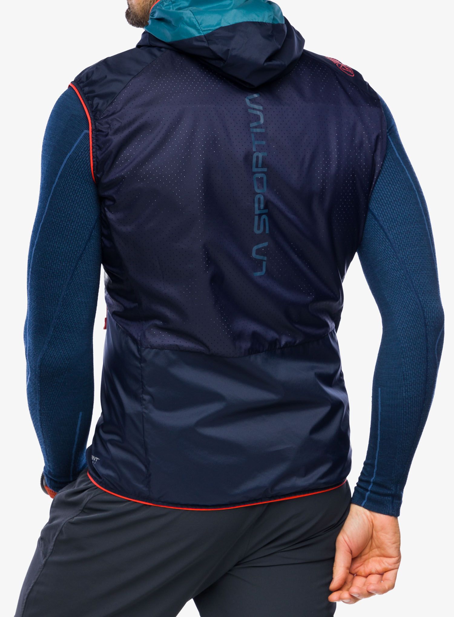 Brezrokavnik La Sportiva Across Lite Vest - hurricane/deep sea