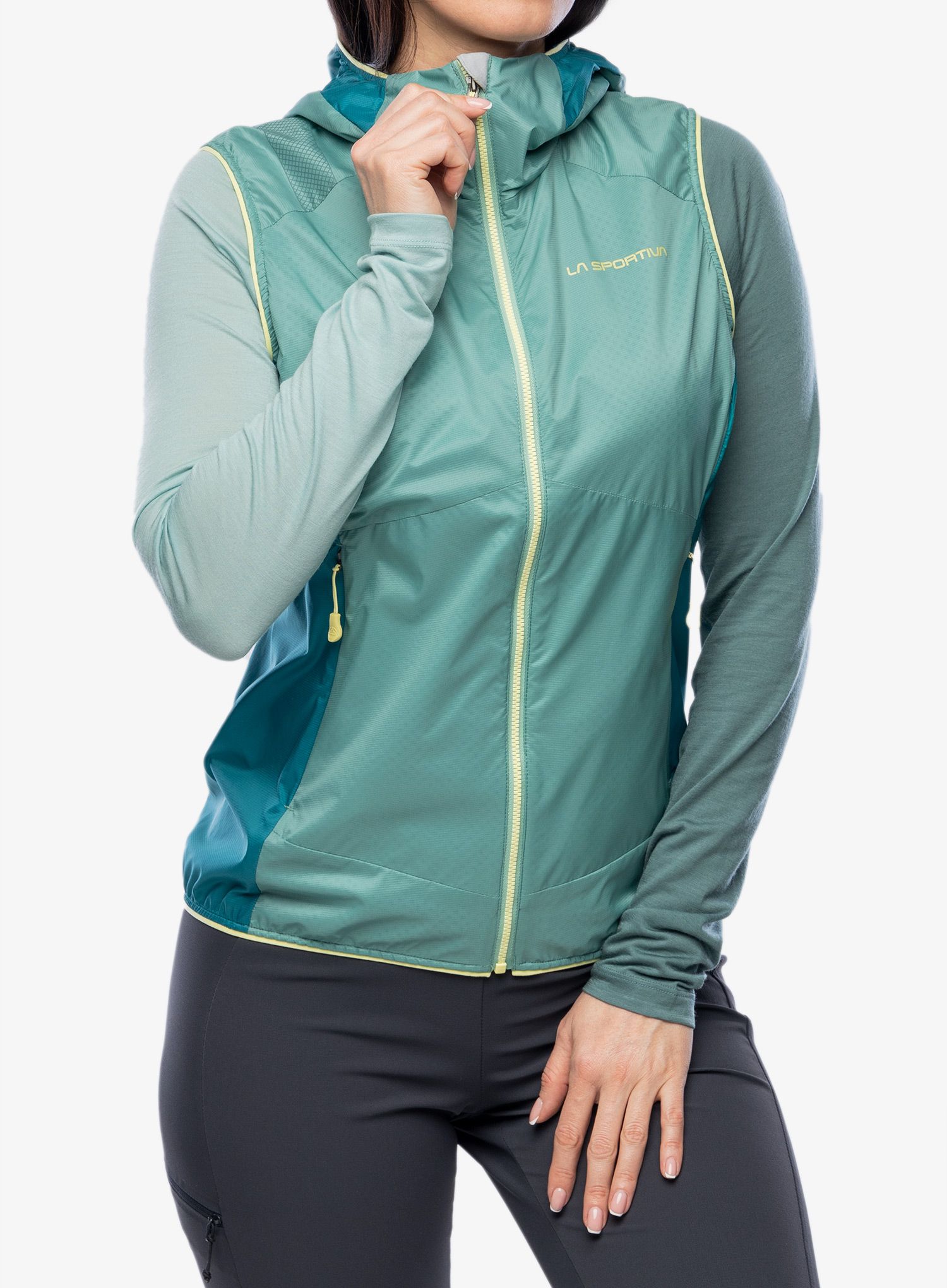 Ženski brezrokavnik La Sportiva Across Lite Vest - juniper/everglade