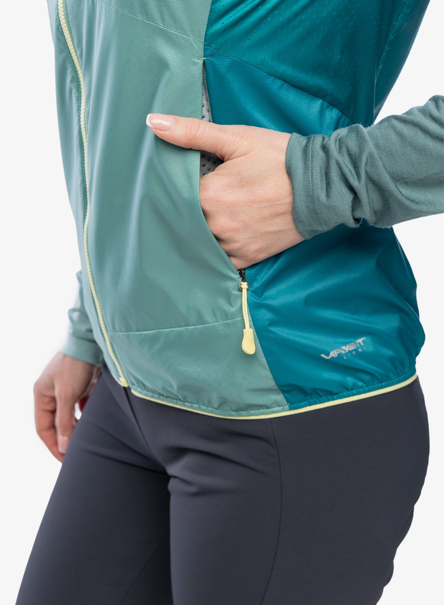 Ženski brezrokavnik La Sportiva Across Lite Vest - juniper/everglade