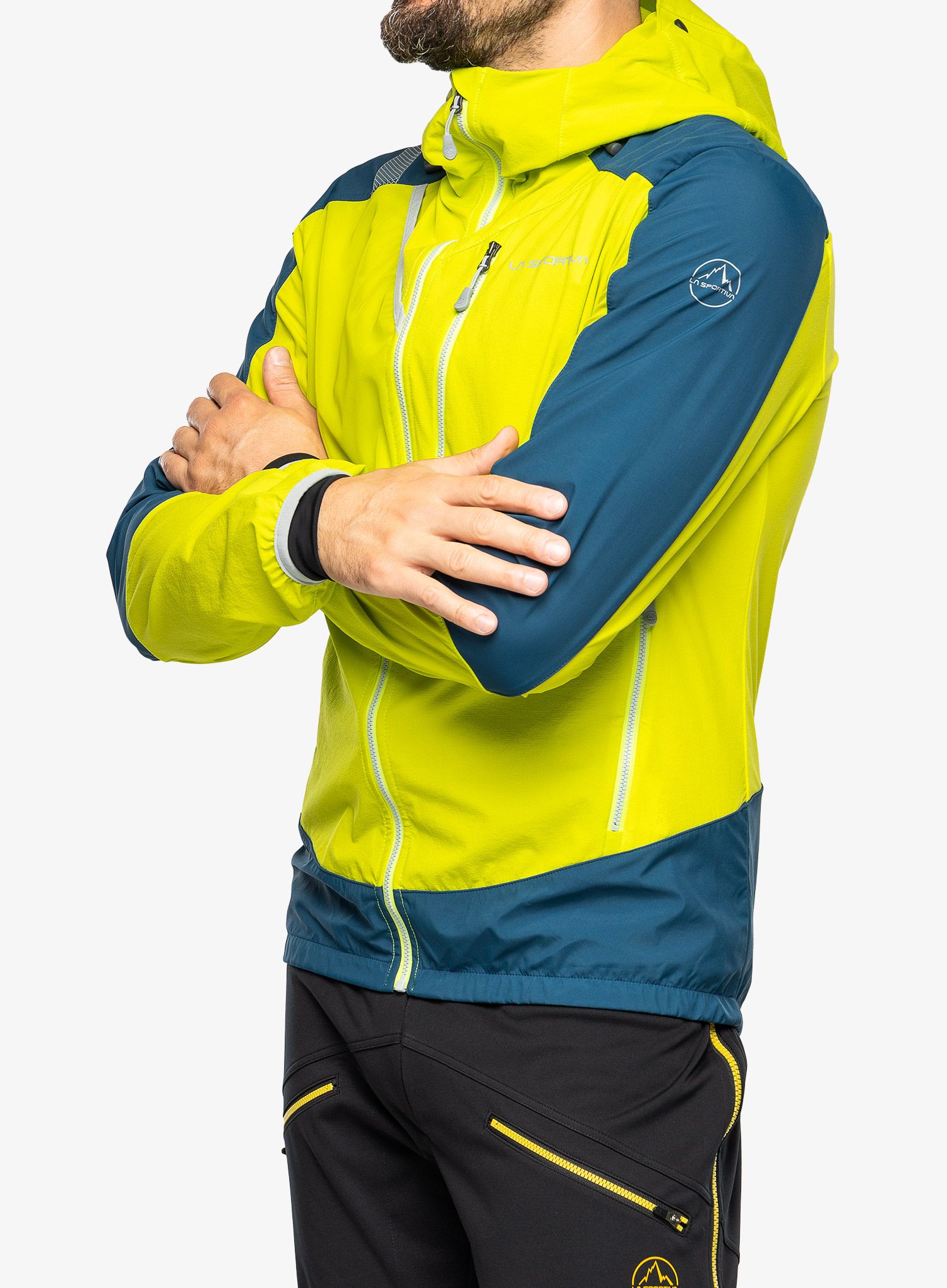 Softshell jakna La Sportiva Aequilibrium Softshell Jkt - lime punch/storm blue
