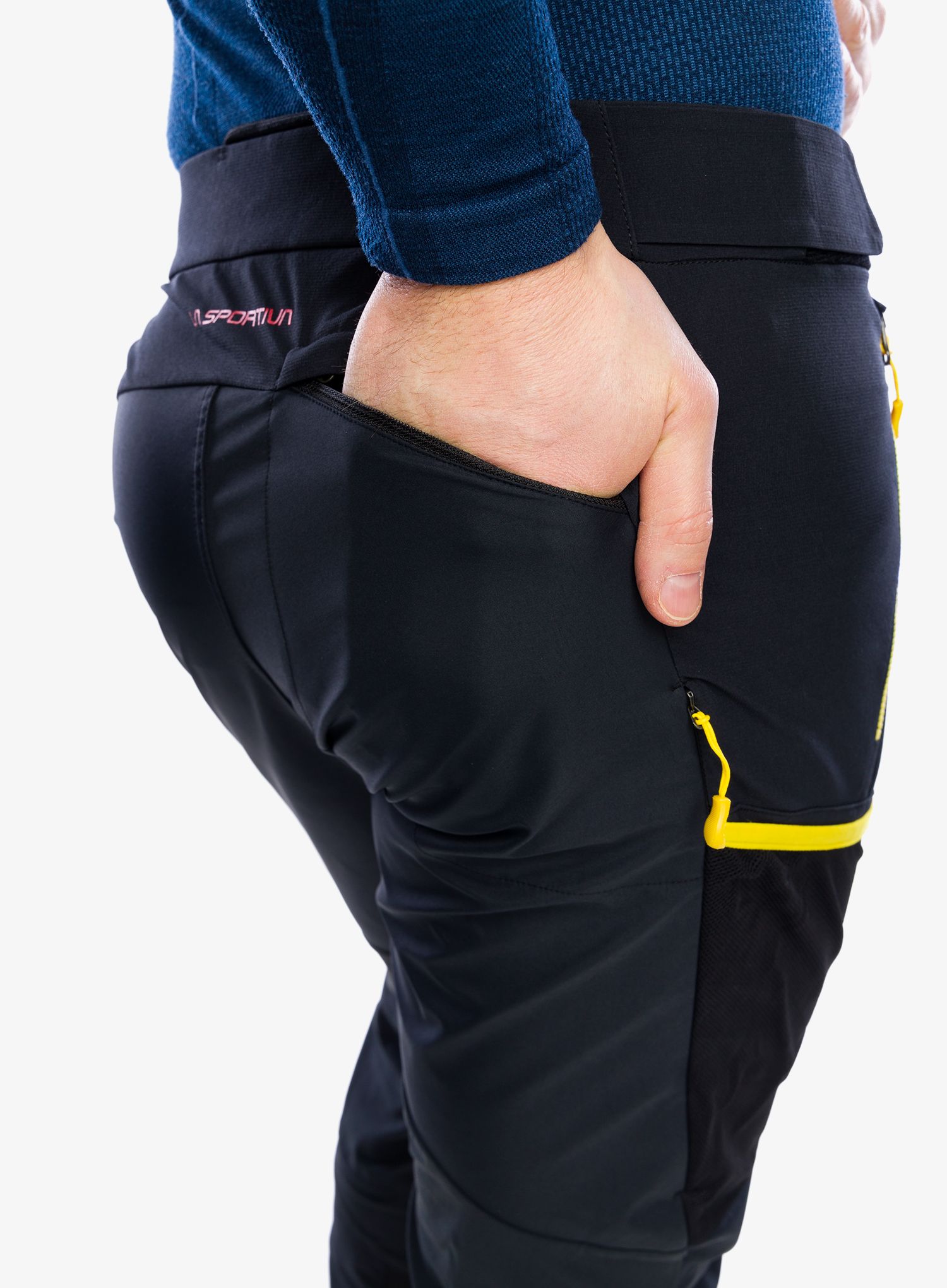 Moške hlače La Sportiva Aequilibrium Softshell Pant - black