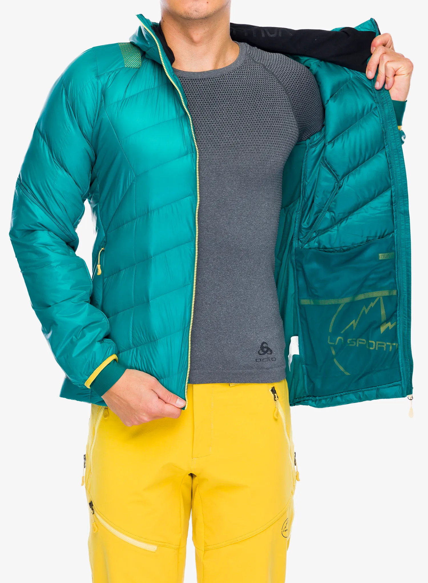 Puhovka La Sportiva Aiguille Down Jacket - everglade