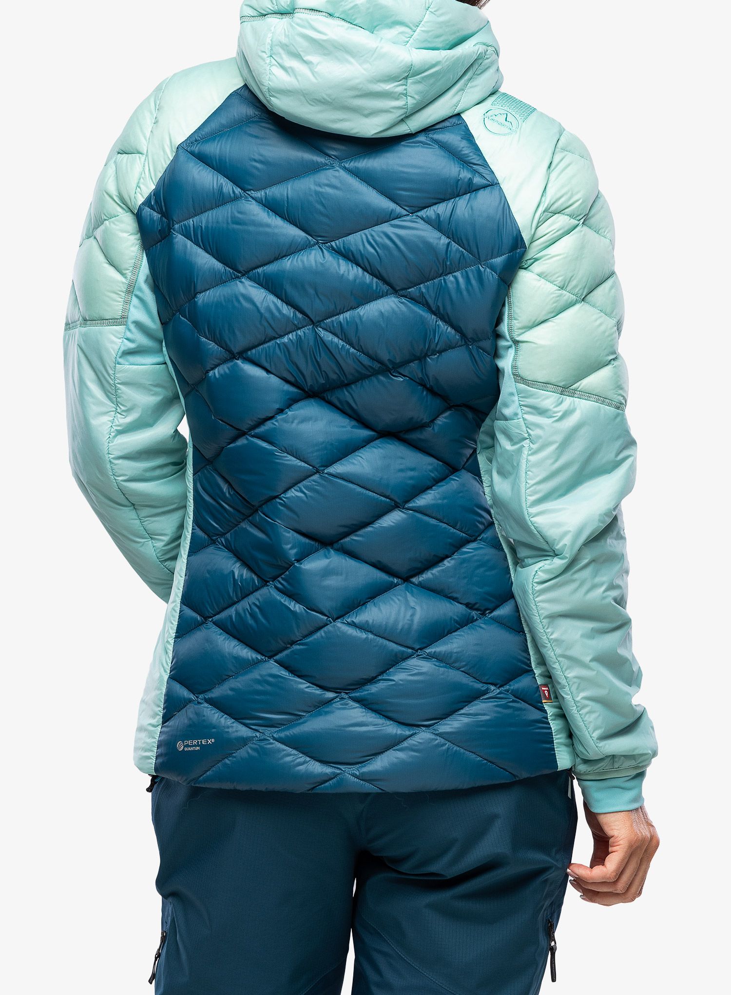 Ženska puhovka La Sportiva Aiguille Down Jacket - storm blue/iceberg