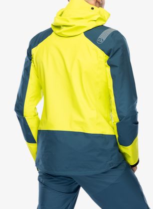 Nepremočljiva jakna La Sportiva Alpine Guide GTX Jacket - lime punch/storm blue