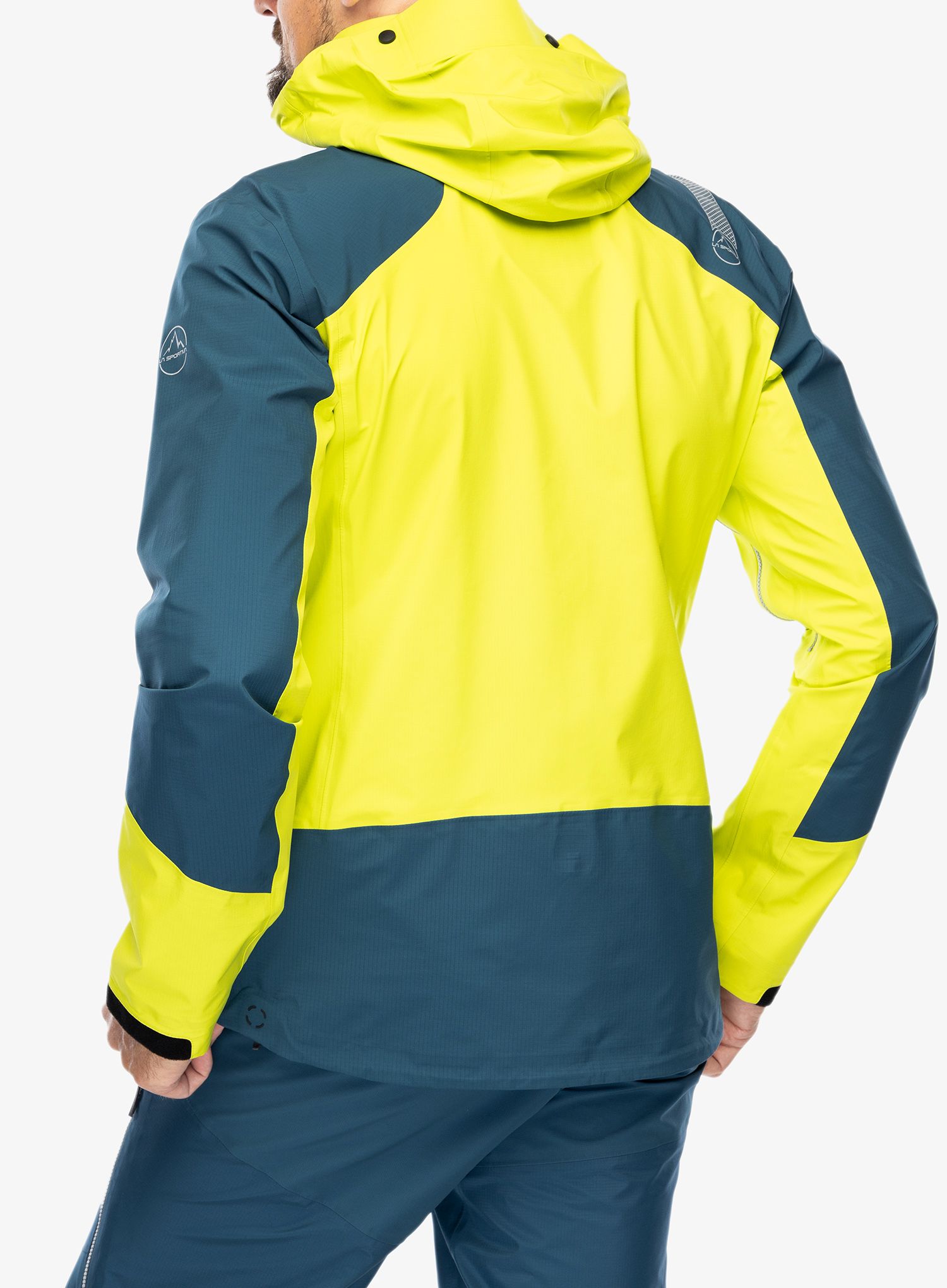 Nepremočljiva jakna La Sportiva Alpine Guide GTX Jacket - lime punch/storm blue