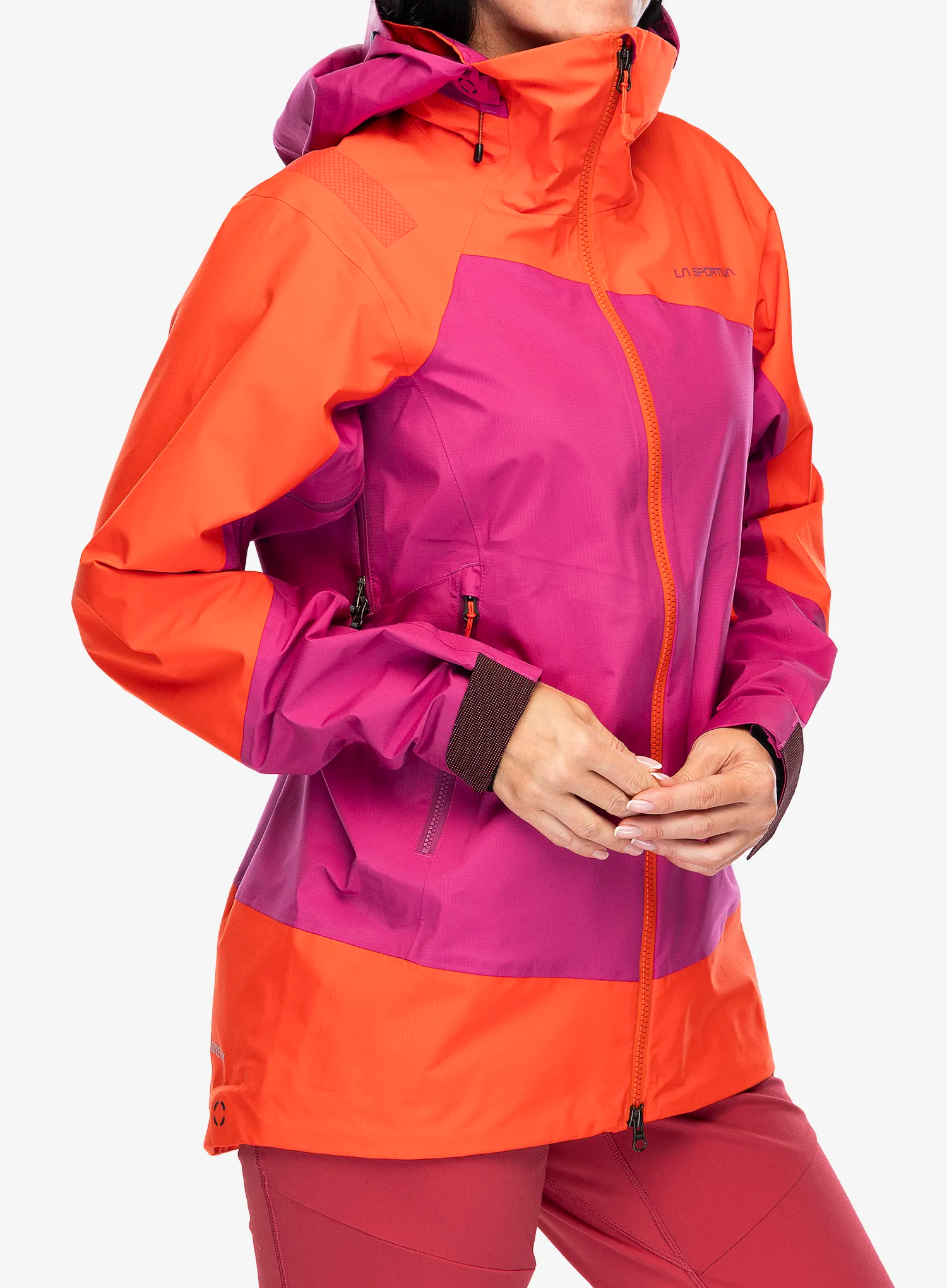 Ženske GORE-TEX jakna La Sportiva Alpine Guide GTX Jkt - cherry tomato/springtime