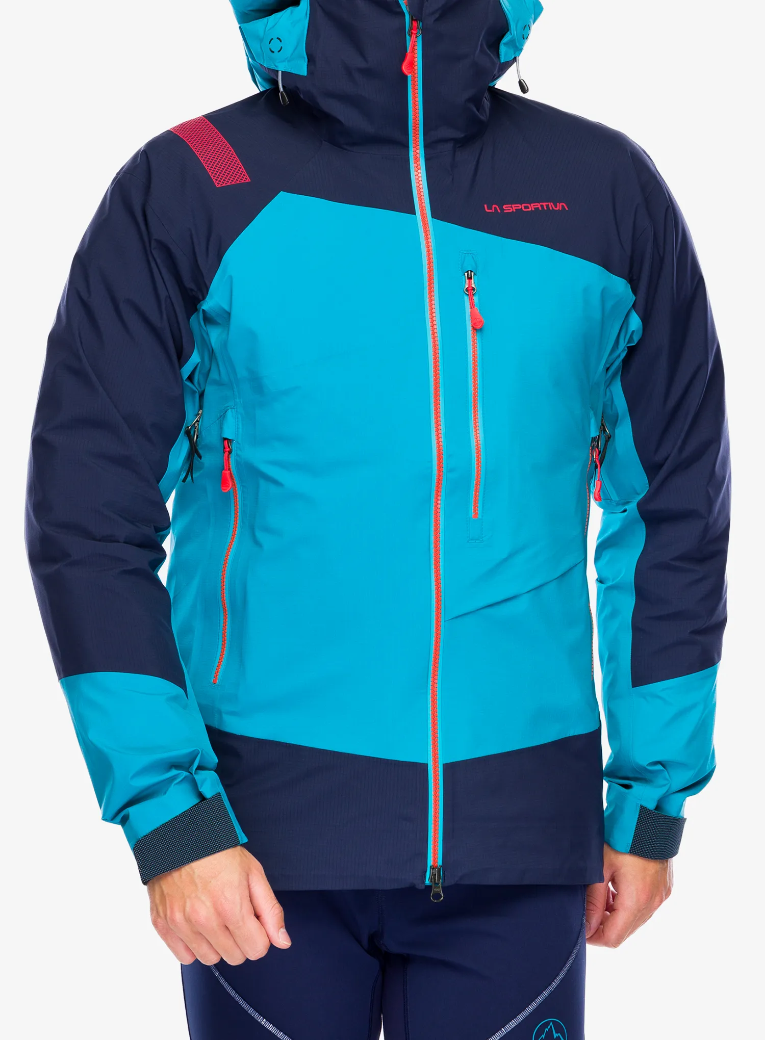 Nepremočljiva jakna La Sportiva Alpine Guide GTX Jkt - tropic blue/deep sea