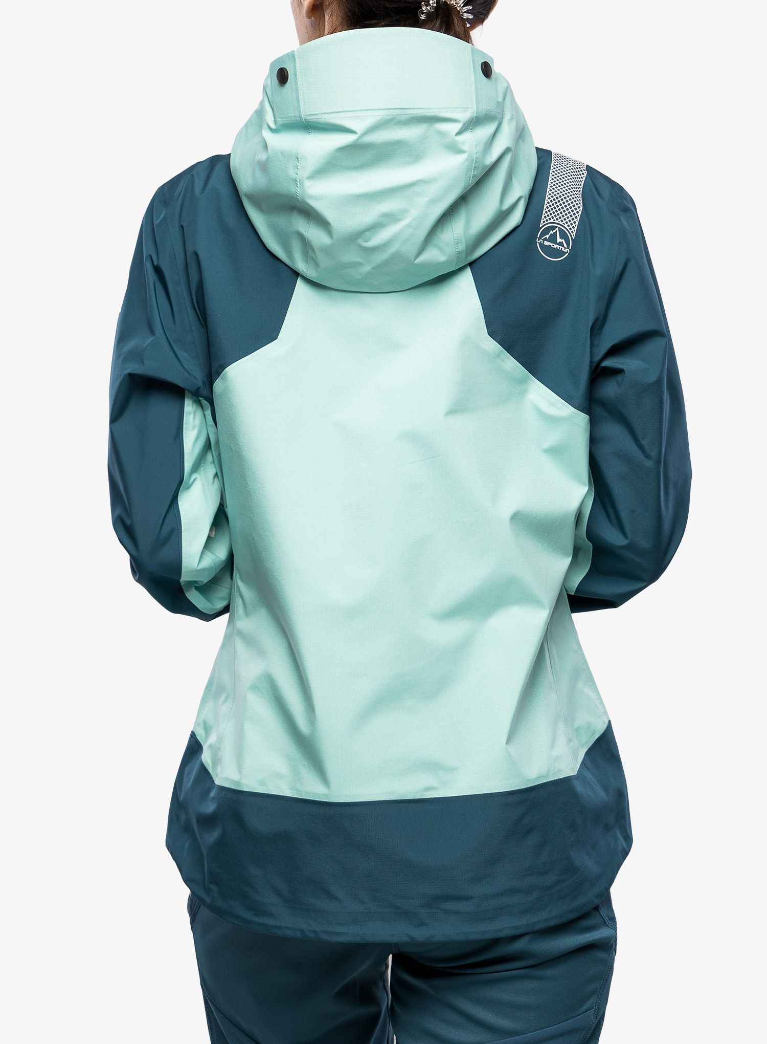 Ženska hardshell jakna La Sportiva Alpine Guide GTX Jacket  - iceberg/storm blue