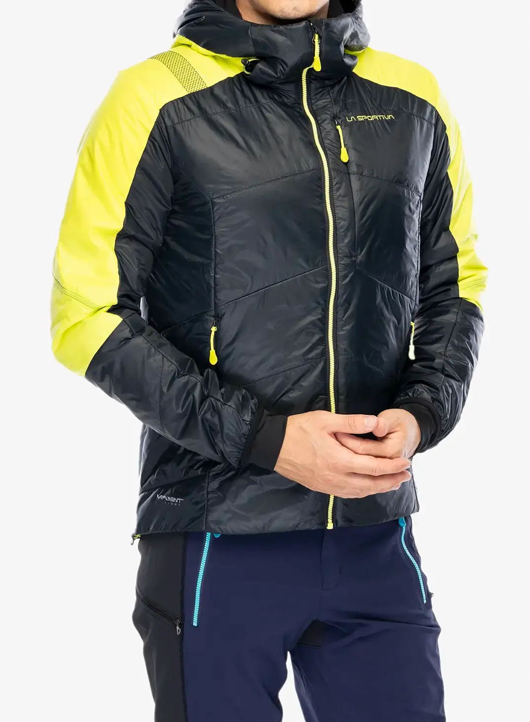 Sintetična jakna La Sportiva Alpine Guide Primaloft Hoody - black/lime punch