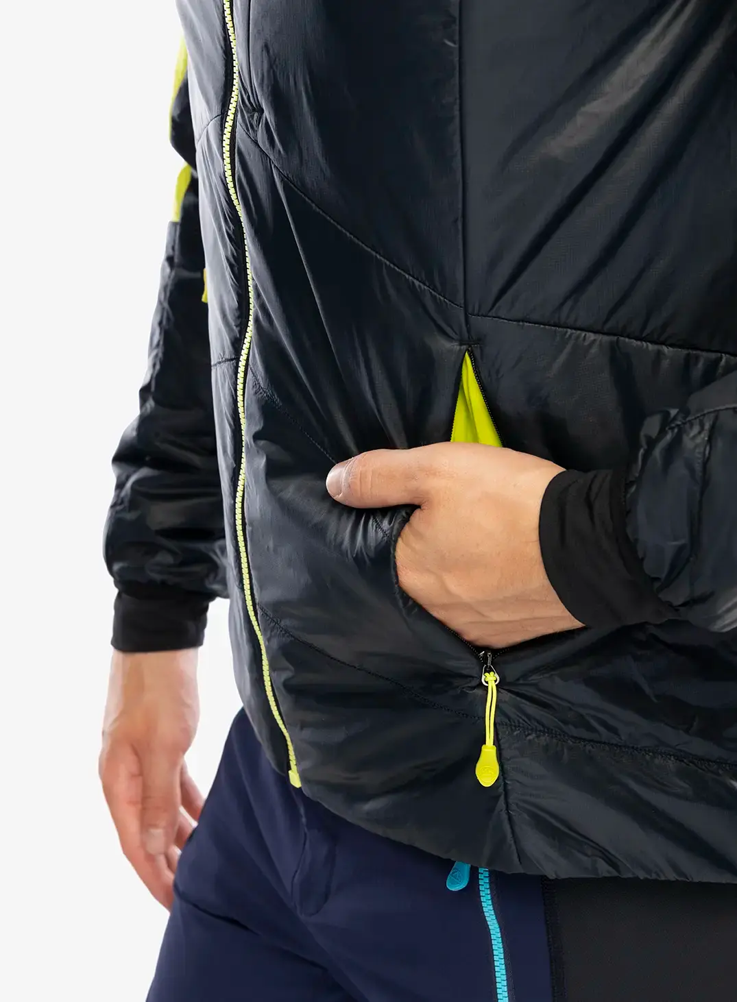 Sintetična jakna La Sportiva Alpine Guide Primaloft Hoody - black/lime punch