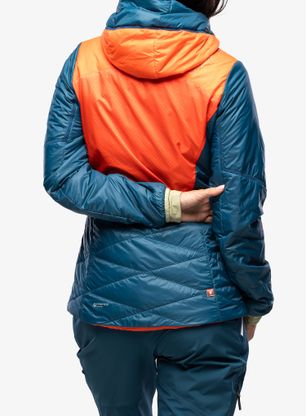 Ženska sintetična jakna La Sportiva Alpine Guide Primaloft Hoody - cherry tomato/storm blue