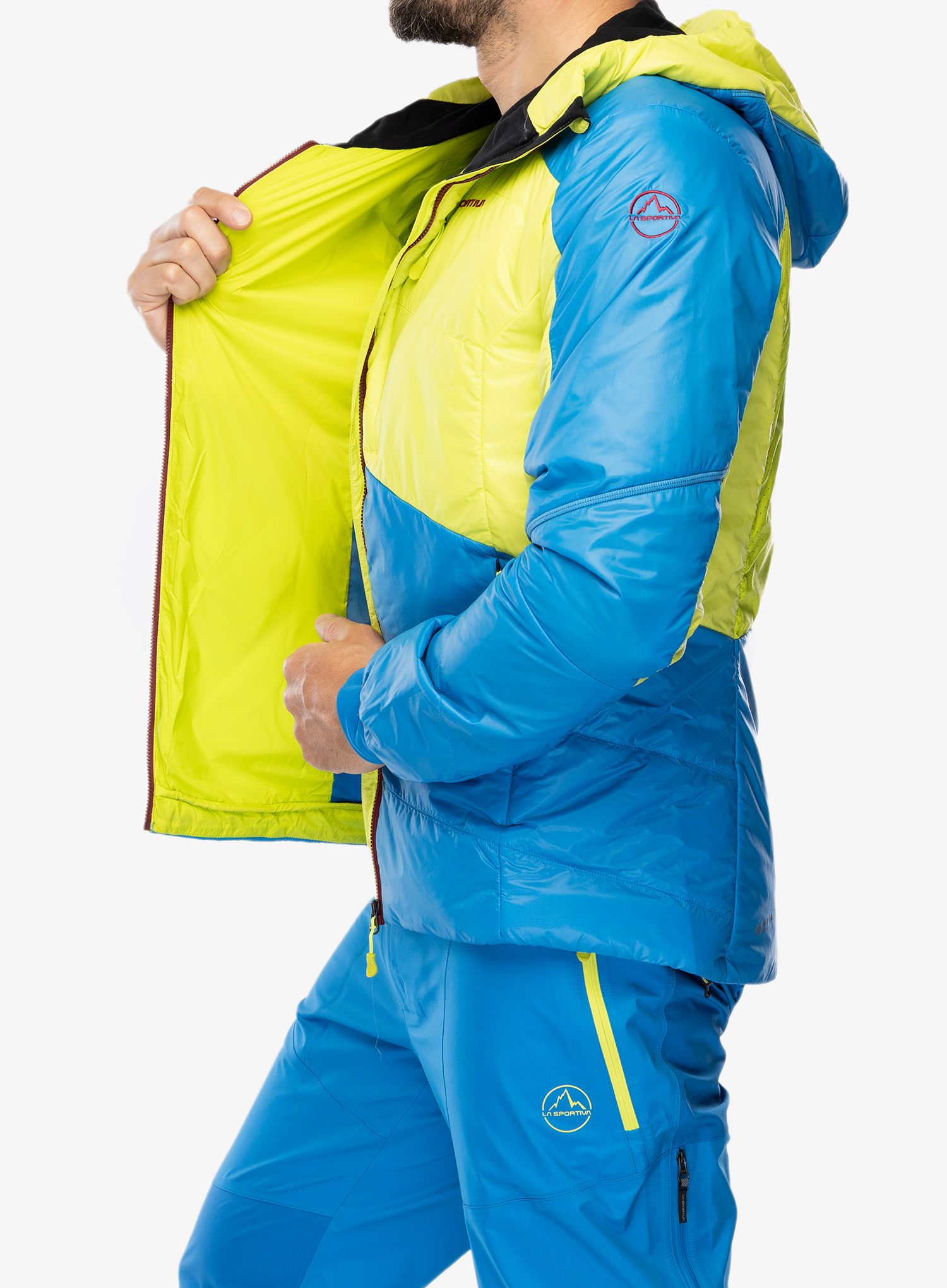 Sintetična jakna La Sportiva Alpine Guide Primaloft Hoody - lime punch/electric blue