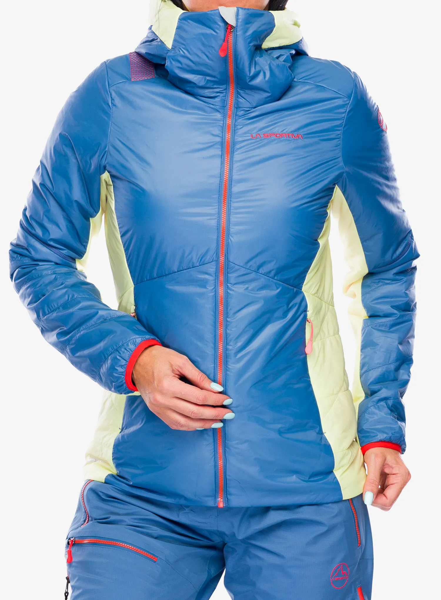 Ženska sintetična jakna La Sportiva Alpine Guide Primaloft Hoody - moonlight/zest