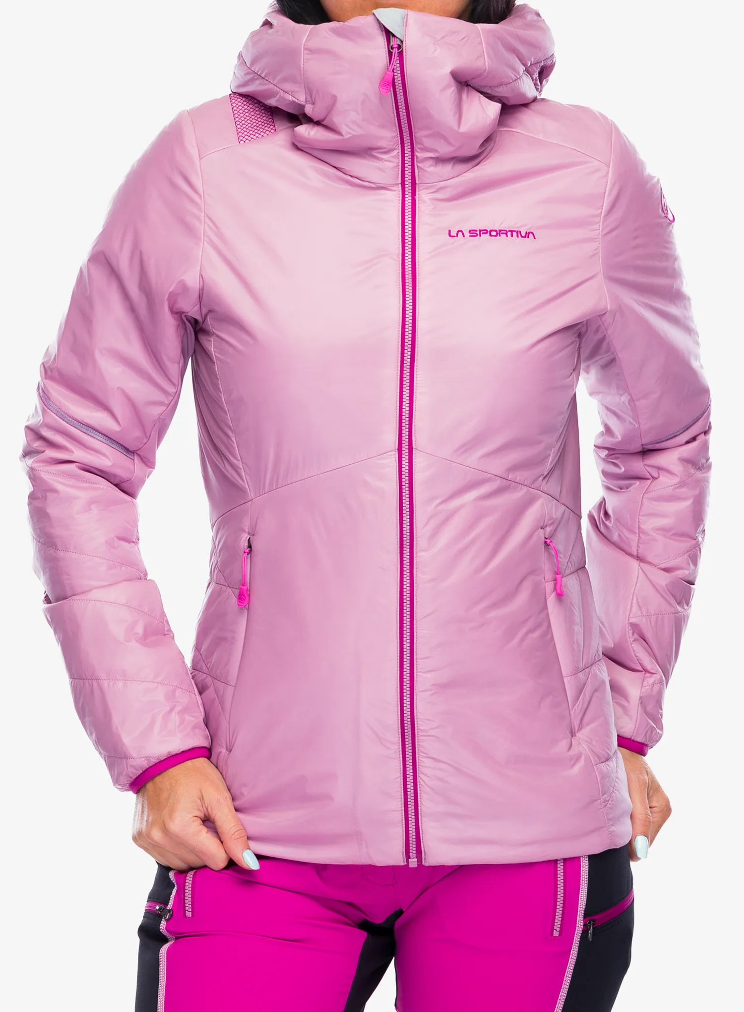 Ženska sintetična jakna La Sportiva Alpine Guide Primaloft Hoody - rose