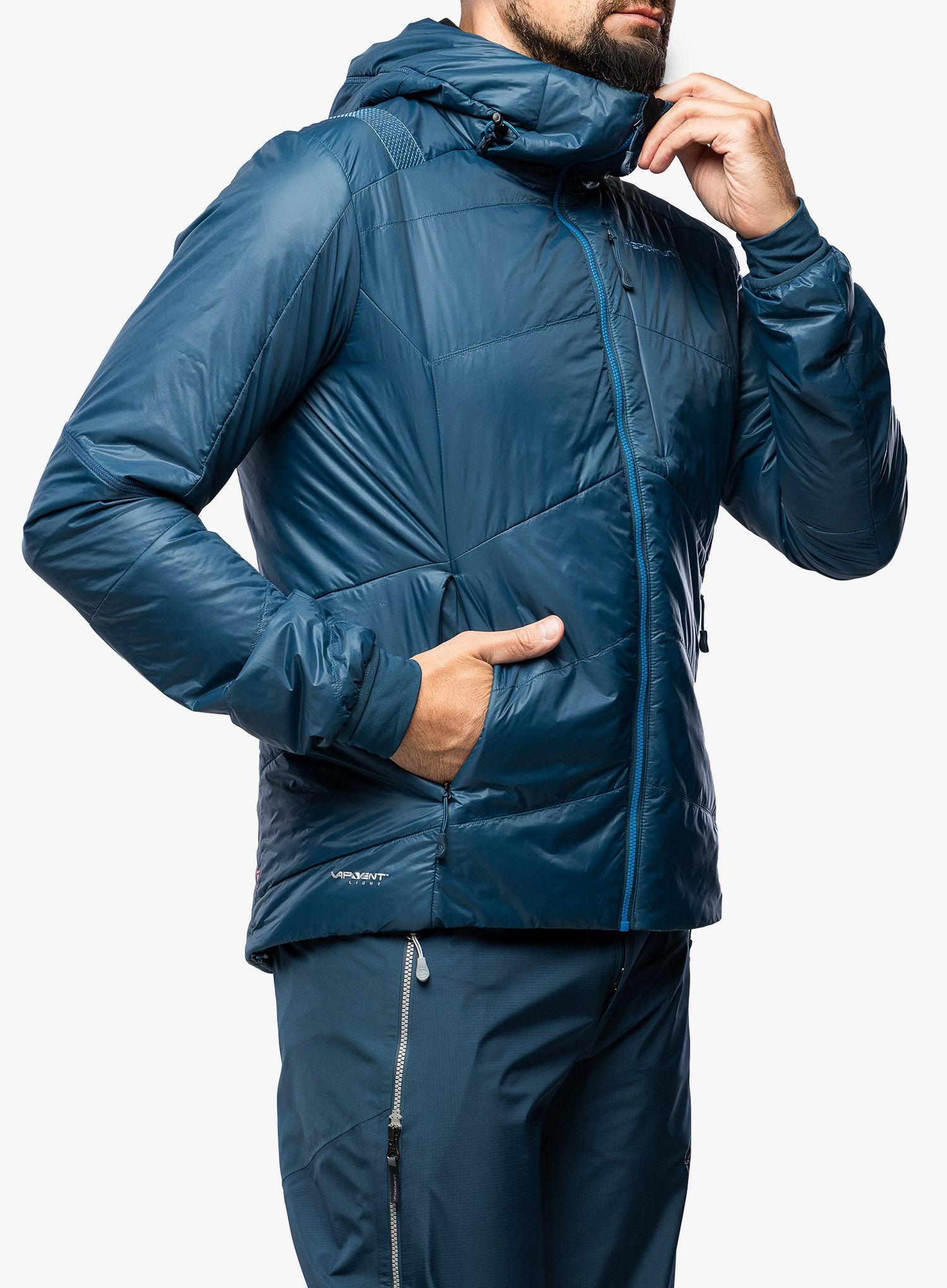 Sintetična jakna La Sportiva Alpine Guide Primaloft Hoody - storm blue/electric blue