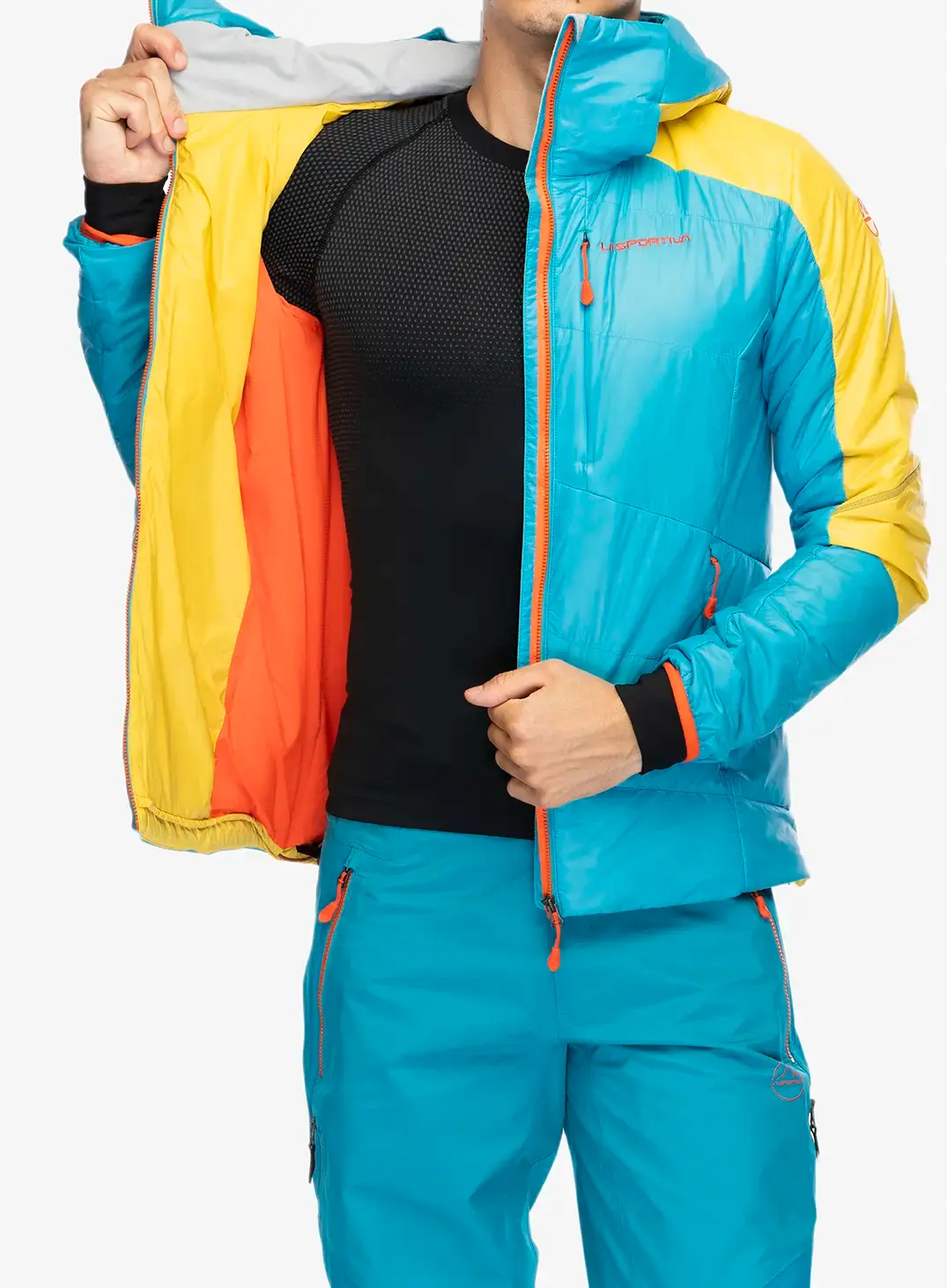 Sintetična jakna La Sportiva Alpine Guide Primaloft Hoody - tropic blue/bamboo