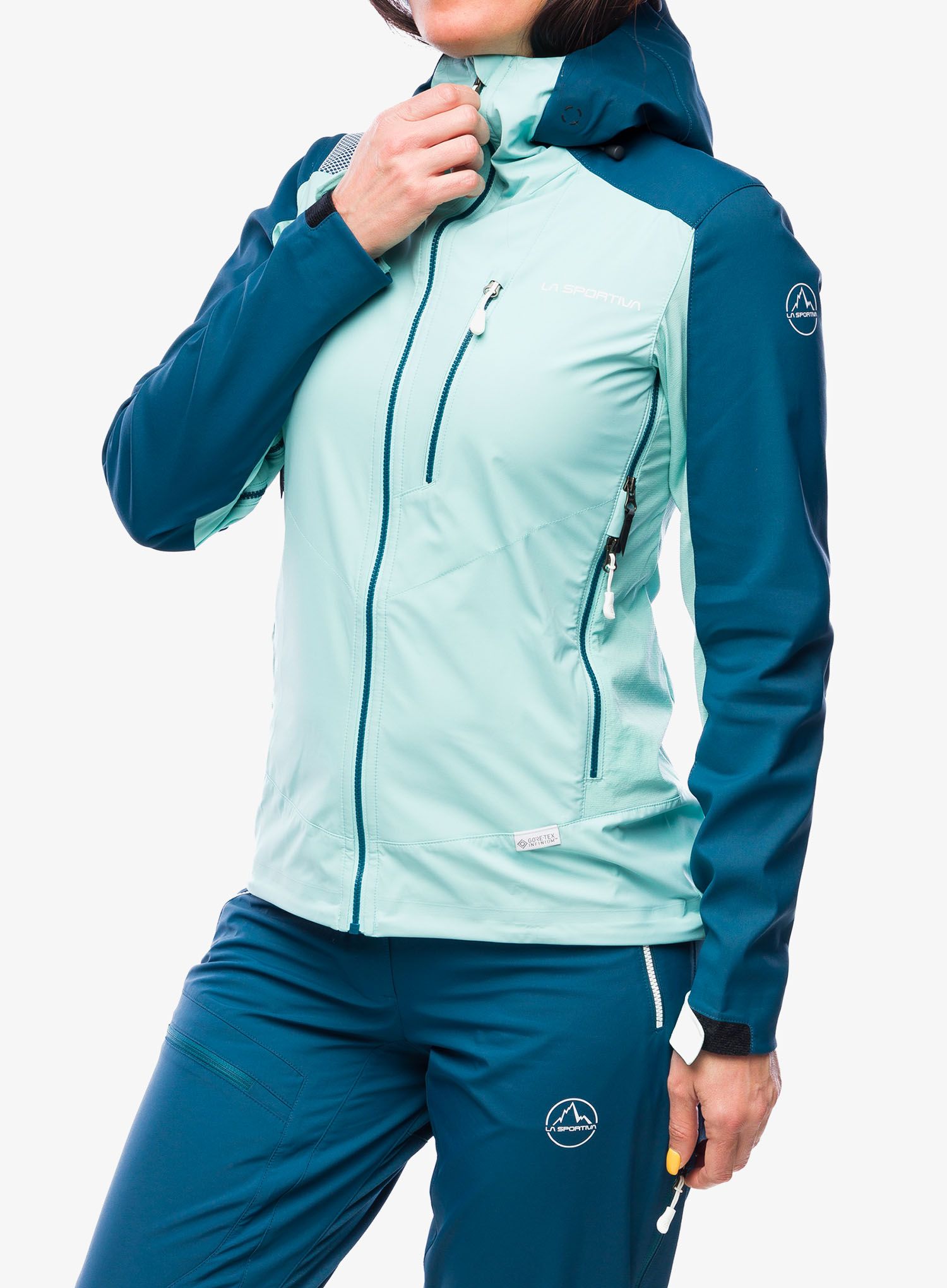 Ženska softshell jakna La Sportiva Alpine Guide Softshell Jacket - iceberg/storm blue