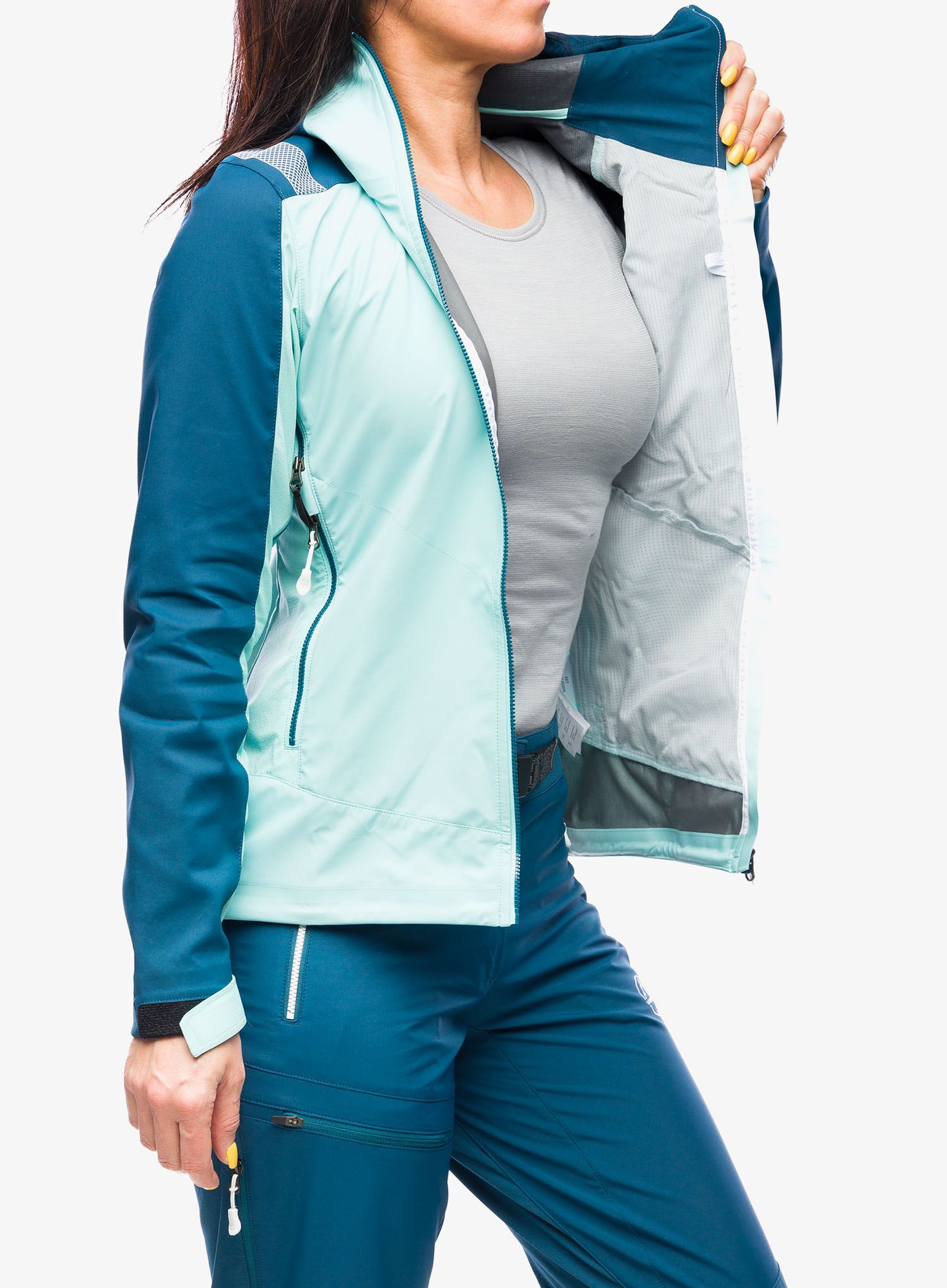 Ženska softshell jakna La Sportiva Alpine Guide Softshell Jacket - iceberg/storm blue