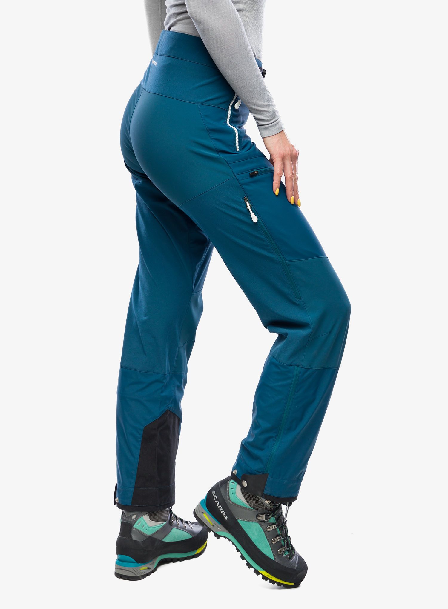 Ženske softshell hlače La Sportiva Alpine Guide Softshell Pant - storm blue