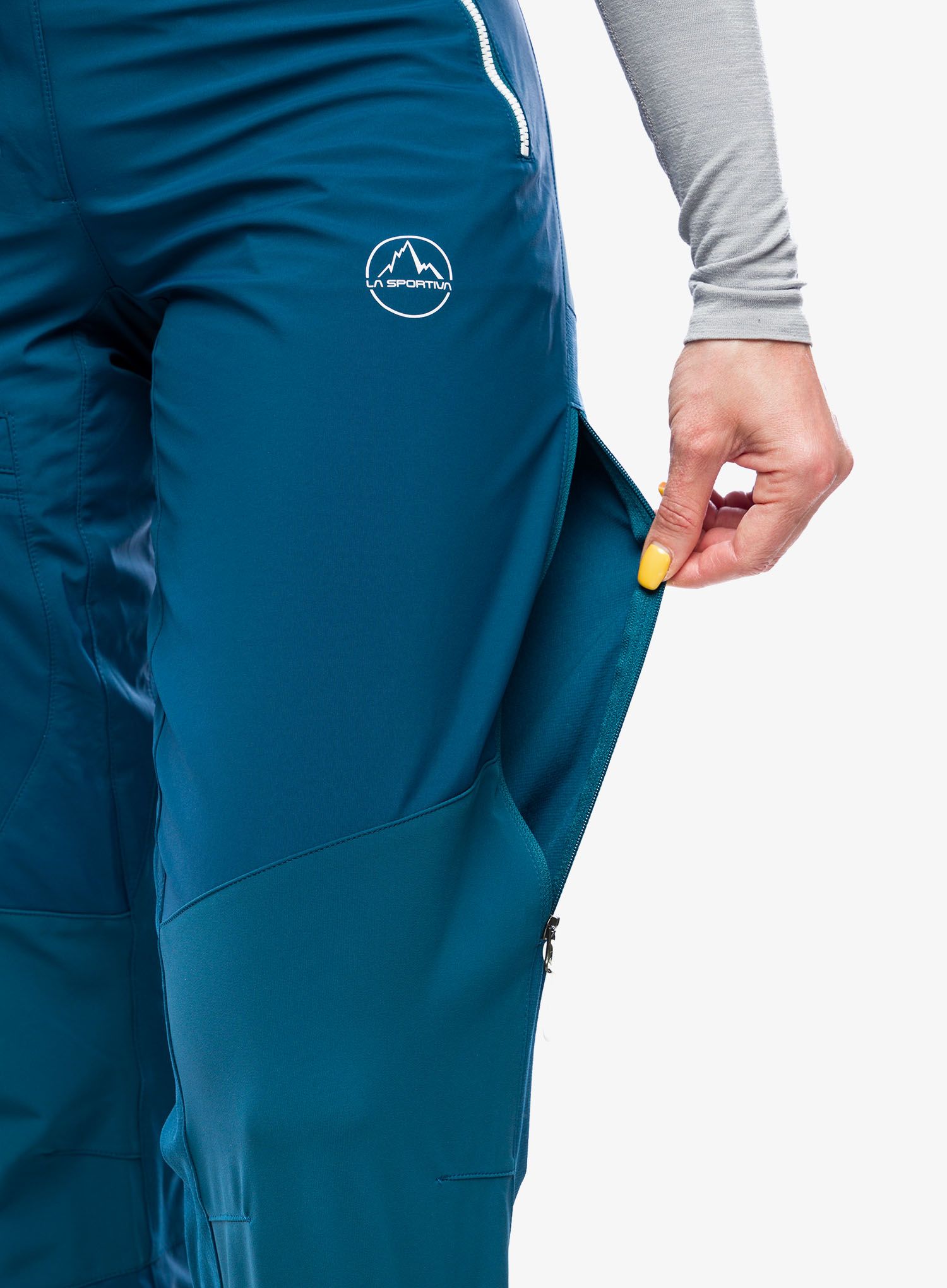 Ženske softshell hlače La Sportiva Alpine Guide Softshell Pant - storm blue