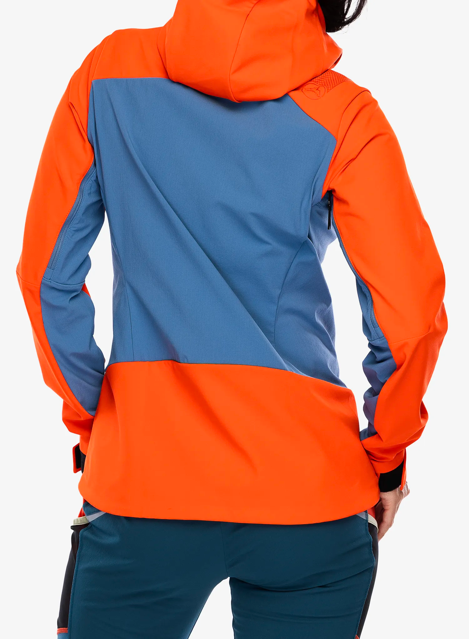 Ženska softshell jakna La Sportiva Alpine Guide Windstopper Jacket - moonlight/cherry tomato