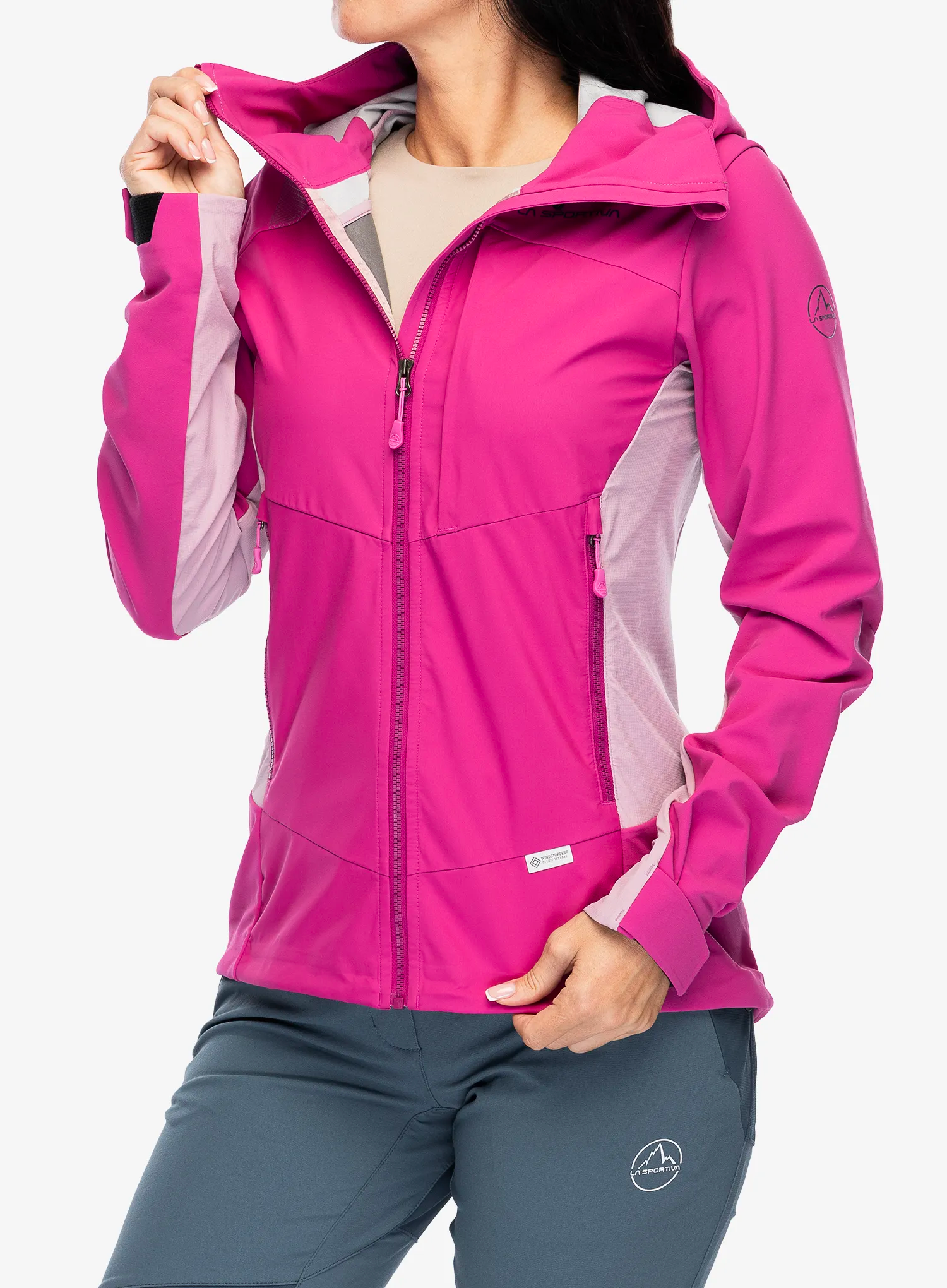 Ženska softshell jakna La Sportiva Alpine Guide Windstopper Jacket - springtime