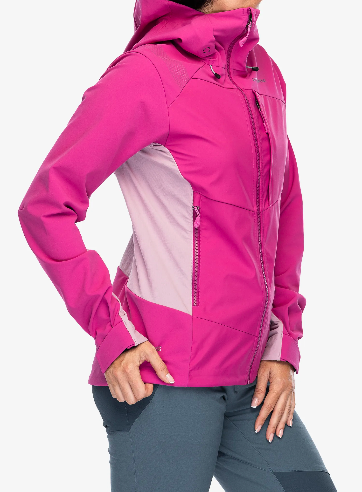 Ženska softshell jakna La Sportiva Alpine Guide Windstopper Jacket - springtime
