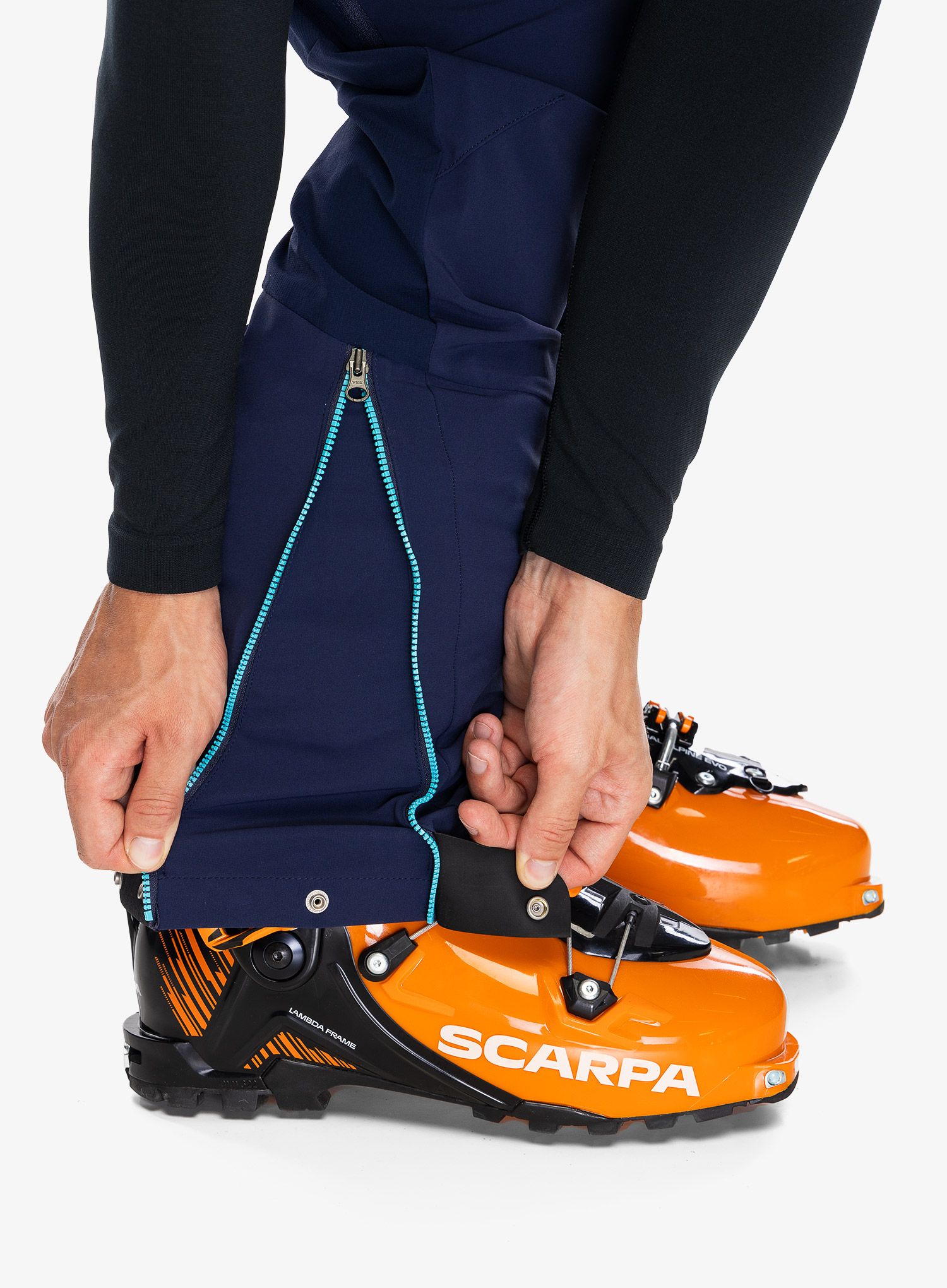 Softshell hlače La Sportiva Alpine Guide Windstopper Pant - deep sea