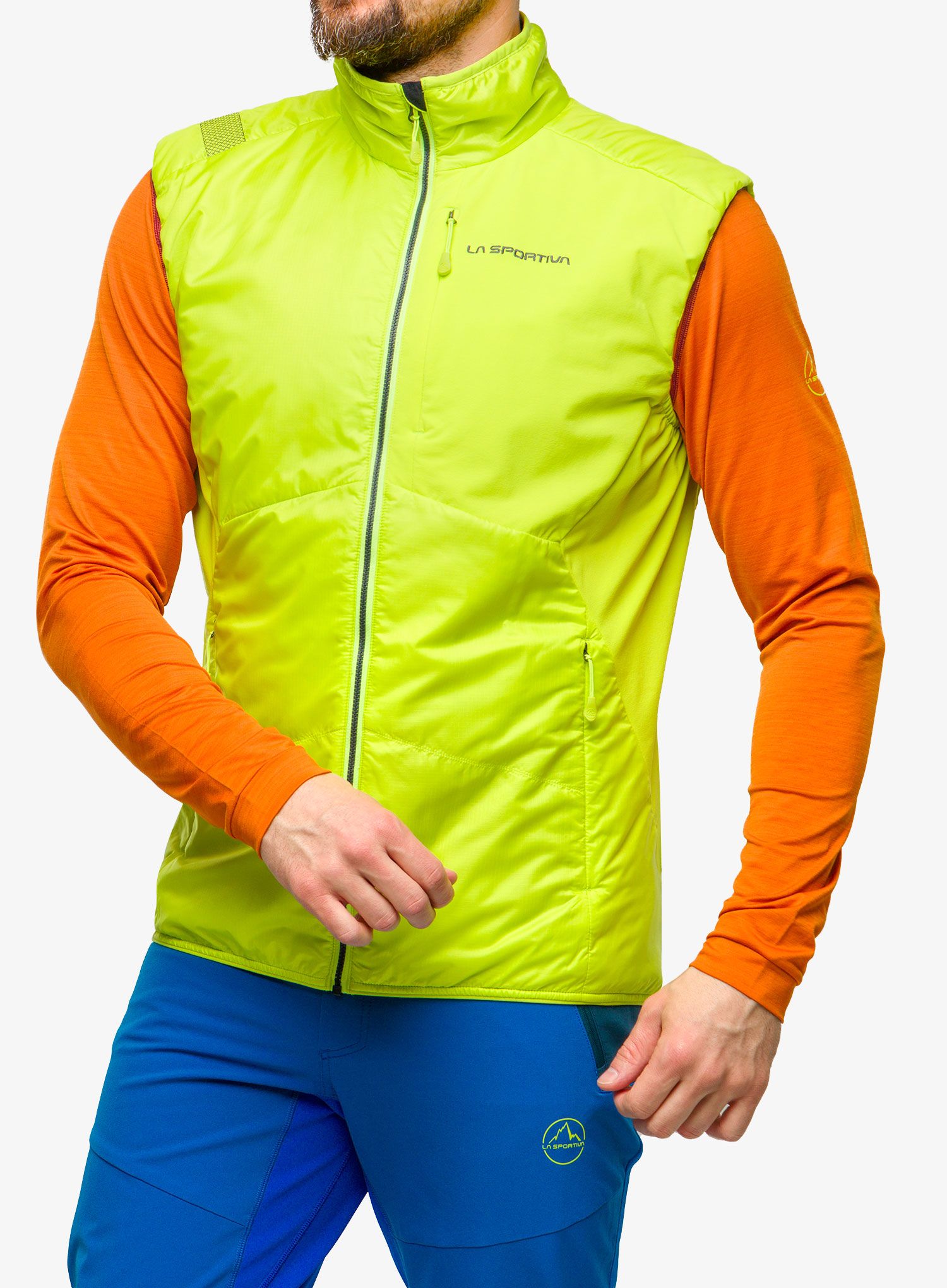 Brezrokavnik La Sportiva Ascent Primaloft Vest - lime punch/carbon