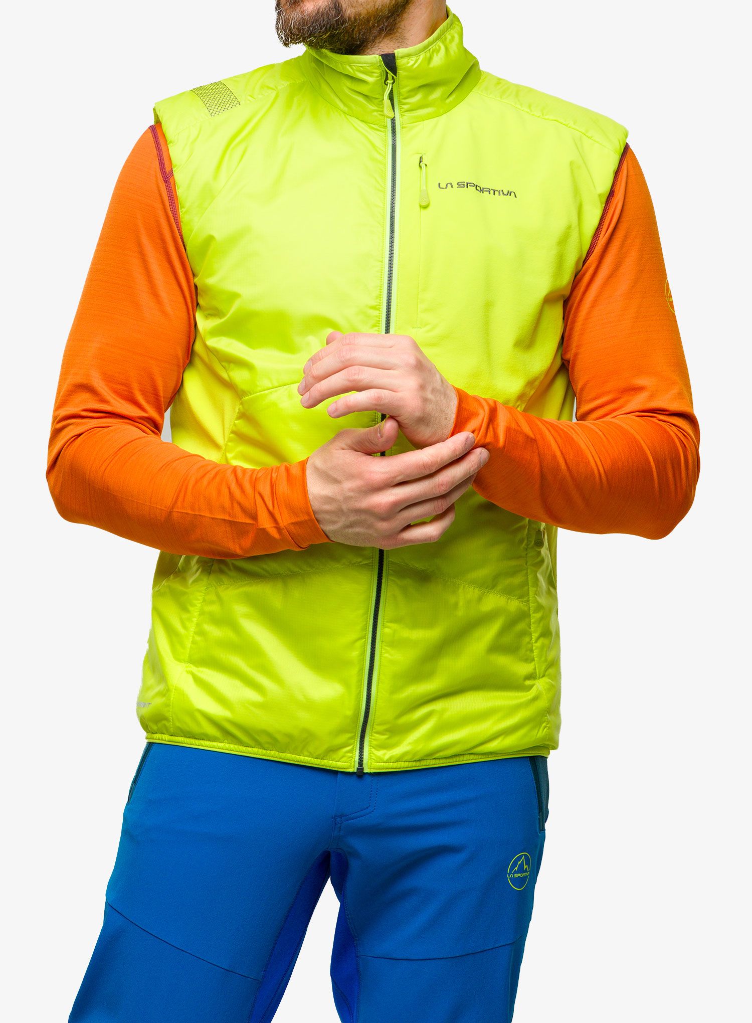 Brezrokavnik La Sportiva Ascent Primaloft Vest - lime punch/carbon