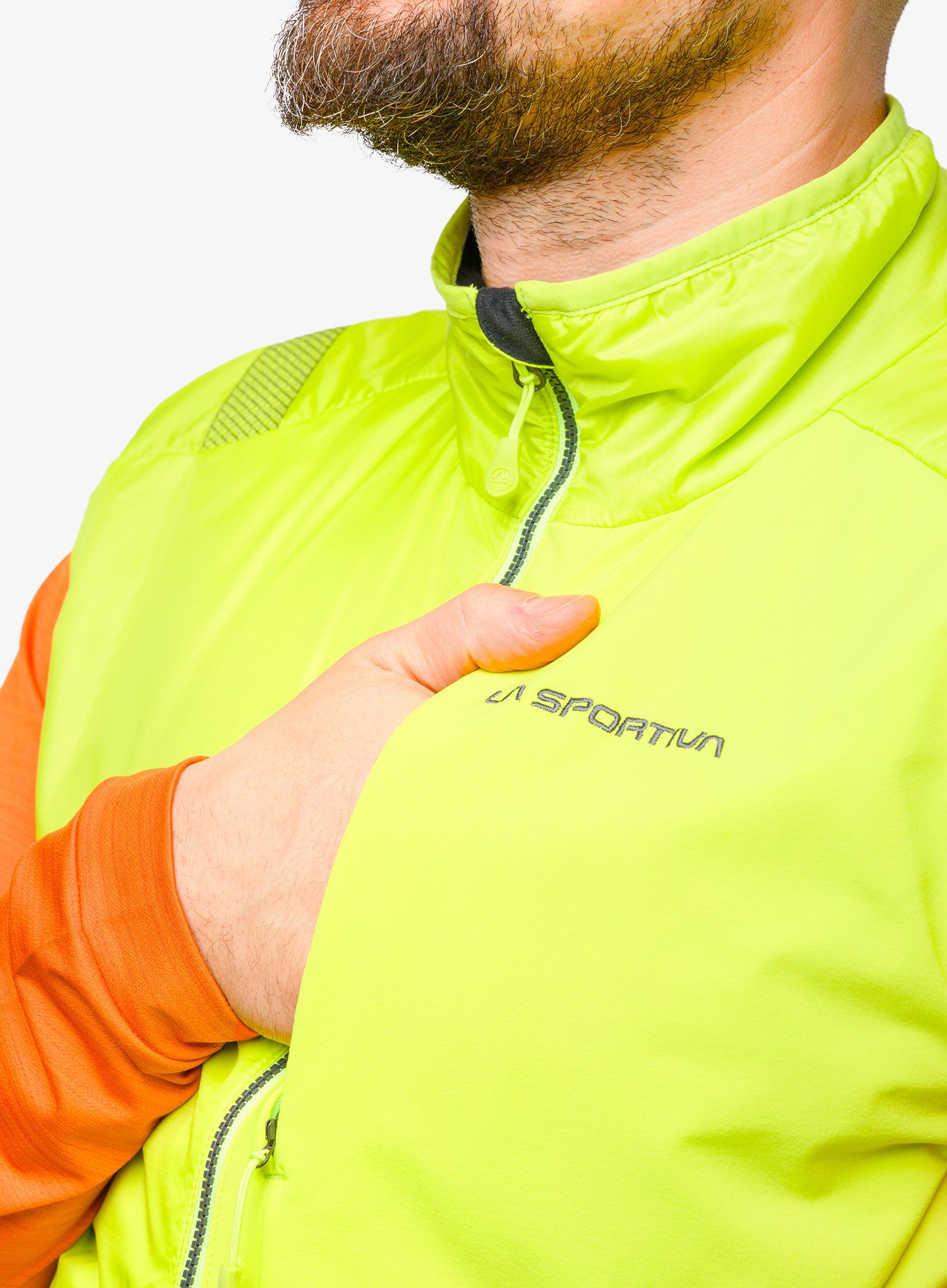 Brezrokavnik La Sportiva Ascent Primaloft Vest - lime punch/carbon