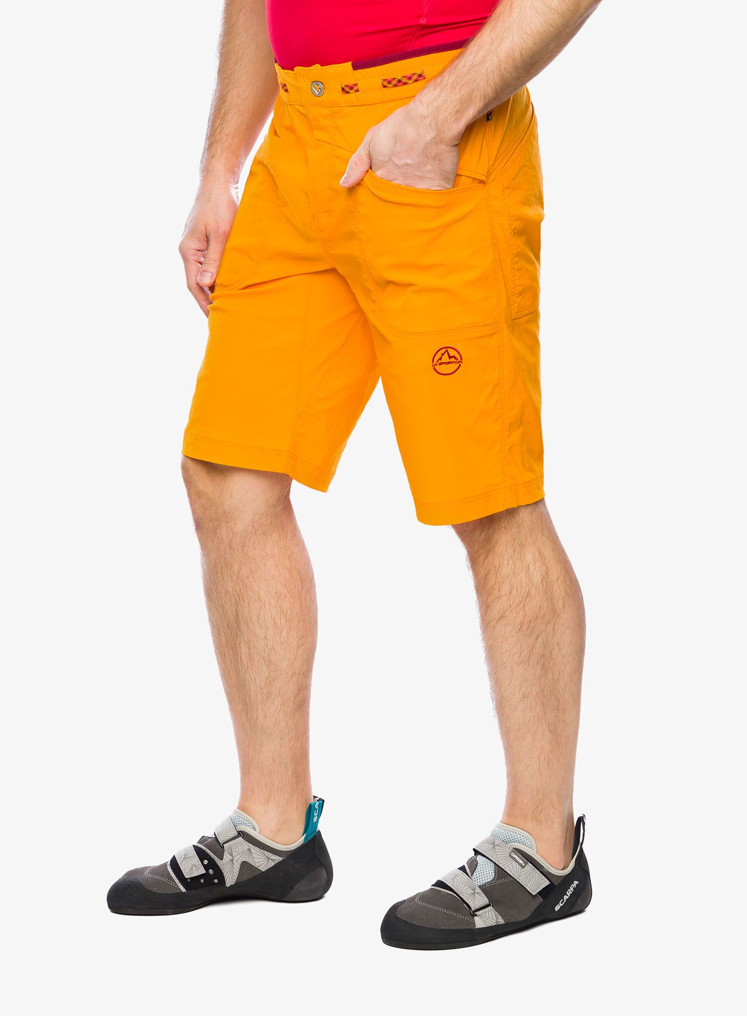 Plezalne kratke hlače La Sportiva Belay Short - papaya