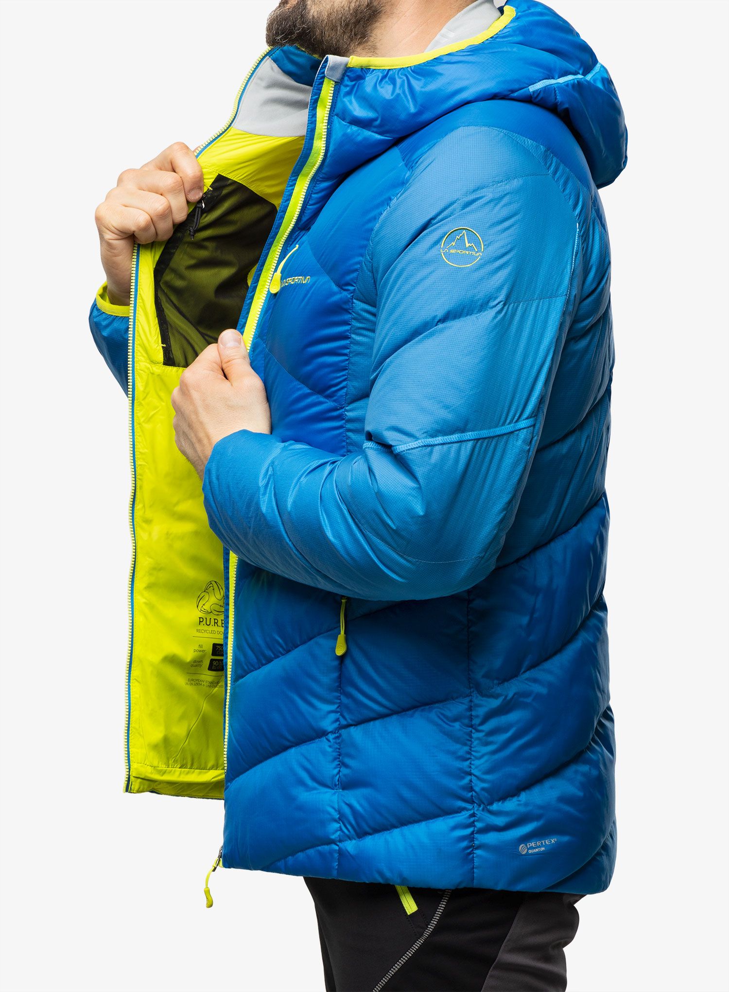 Puhovka La Sportiva Bivouac Down Jkt - electric blue/lime punch