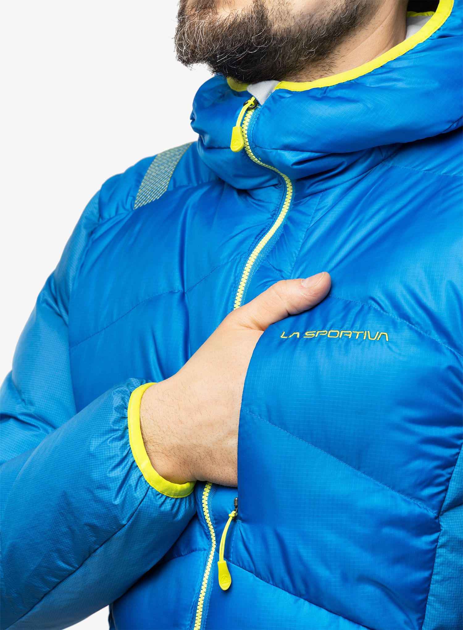 Puhovka La Sportiva Bivouac Down Jkt - electric blue/lime punch